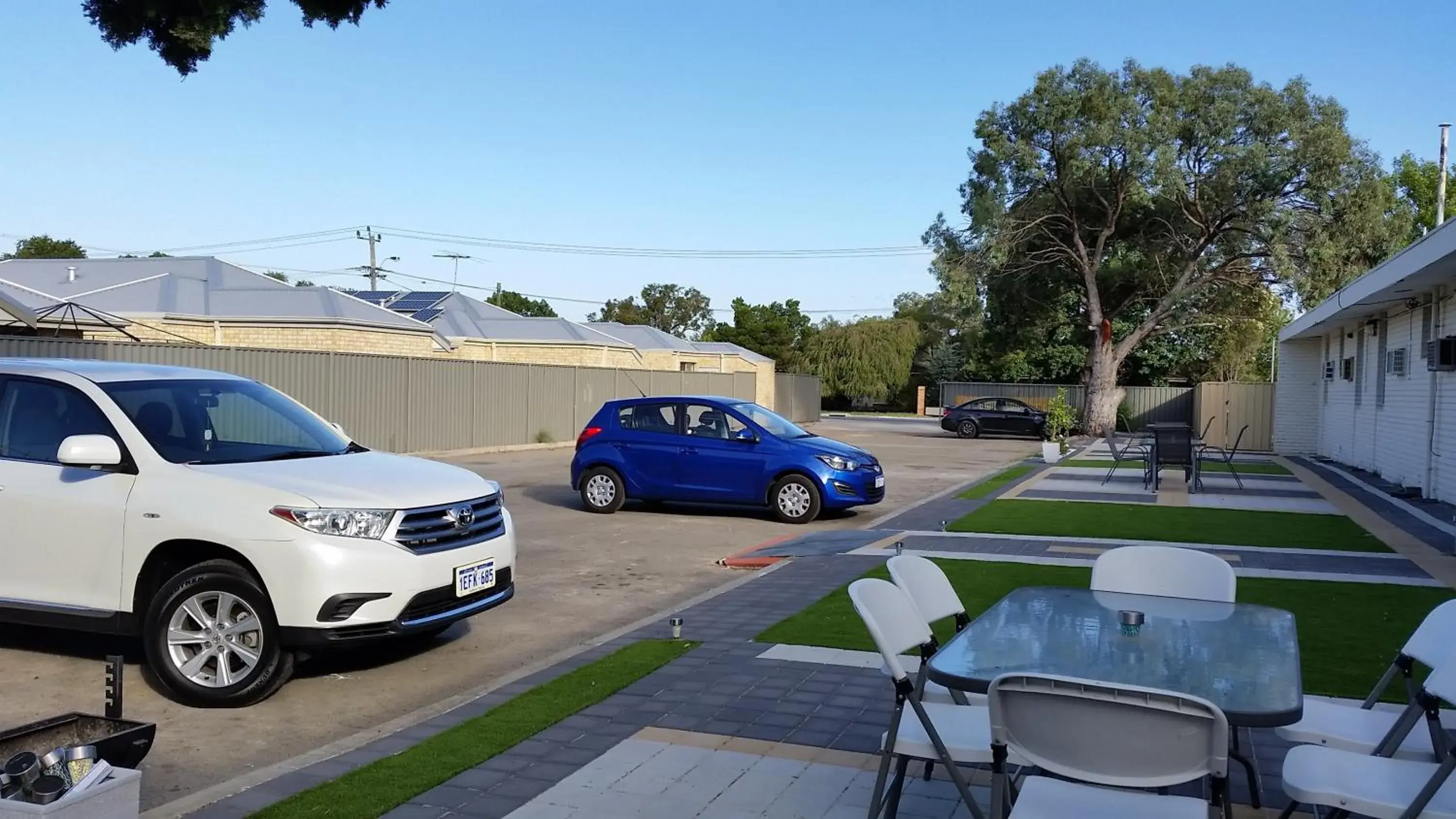 Patio in Perth City Motel Patio in Perth City Motel