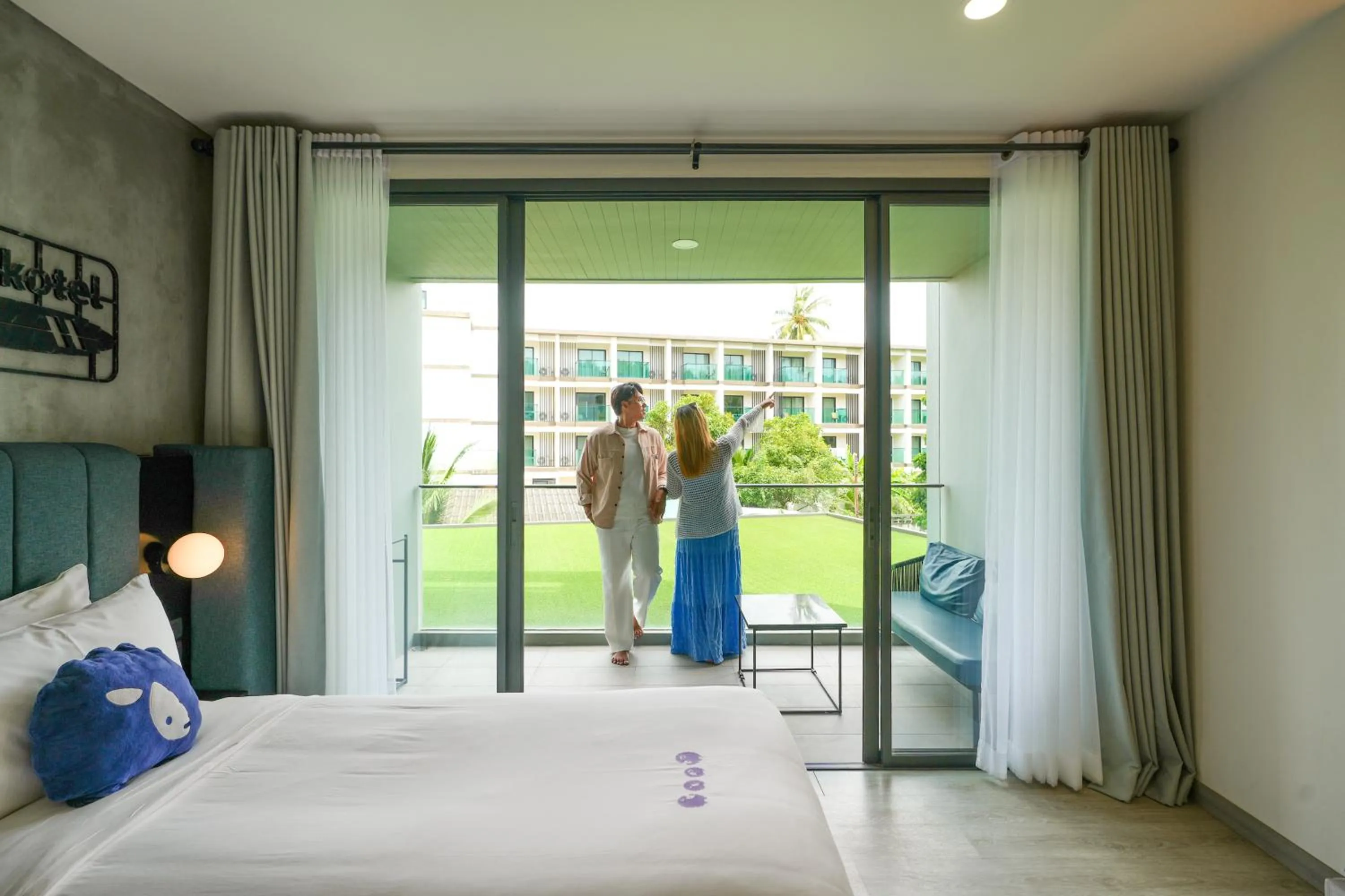View (from property/room), Bed in Kokotel Phuket Nai Yang Beach