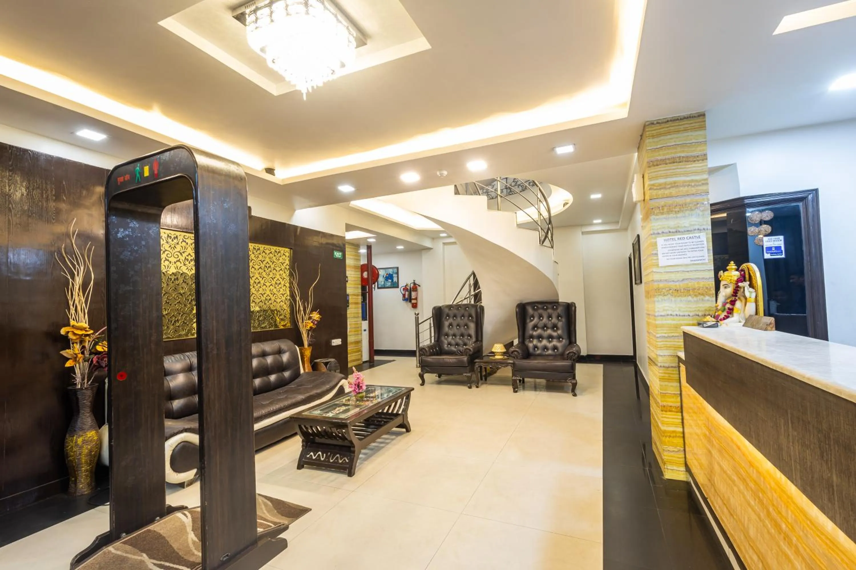 Lobby or reception in Hotel Red Castle - Karol Bagh - Where luxury meets comfort