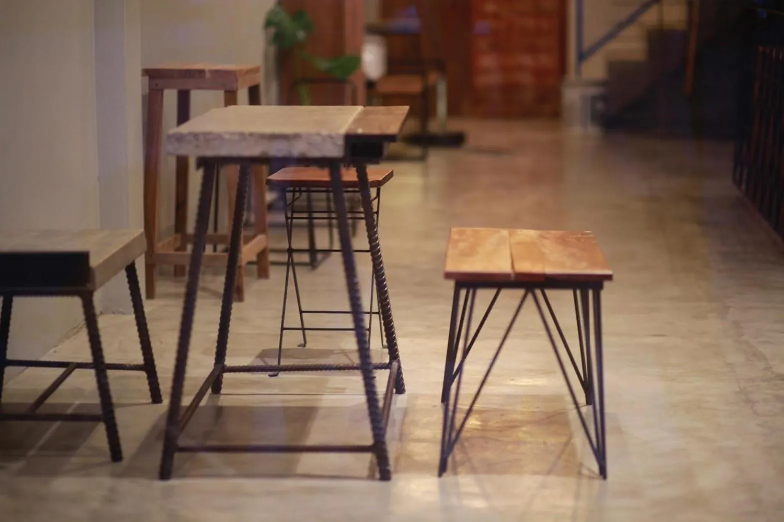 Seating area in My Home Hostel