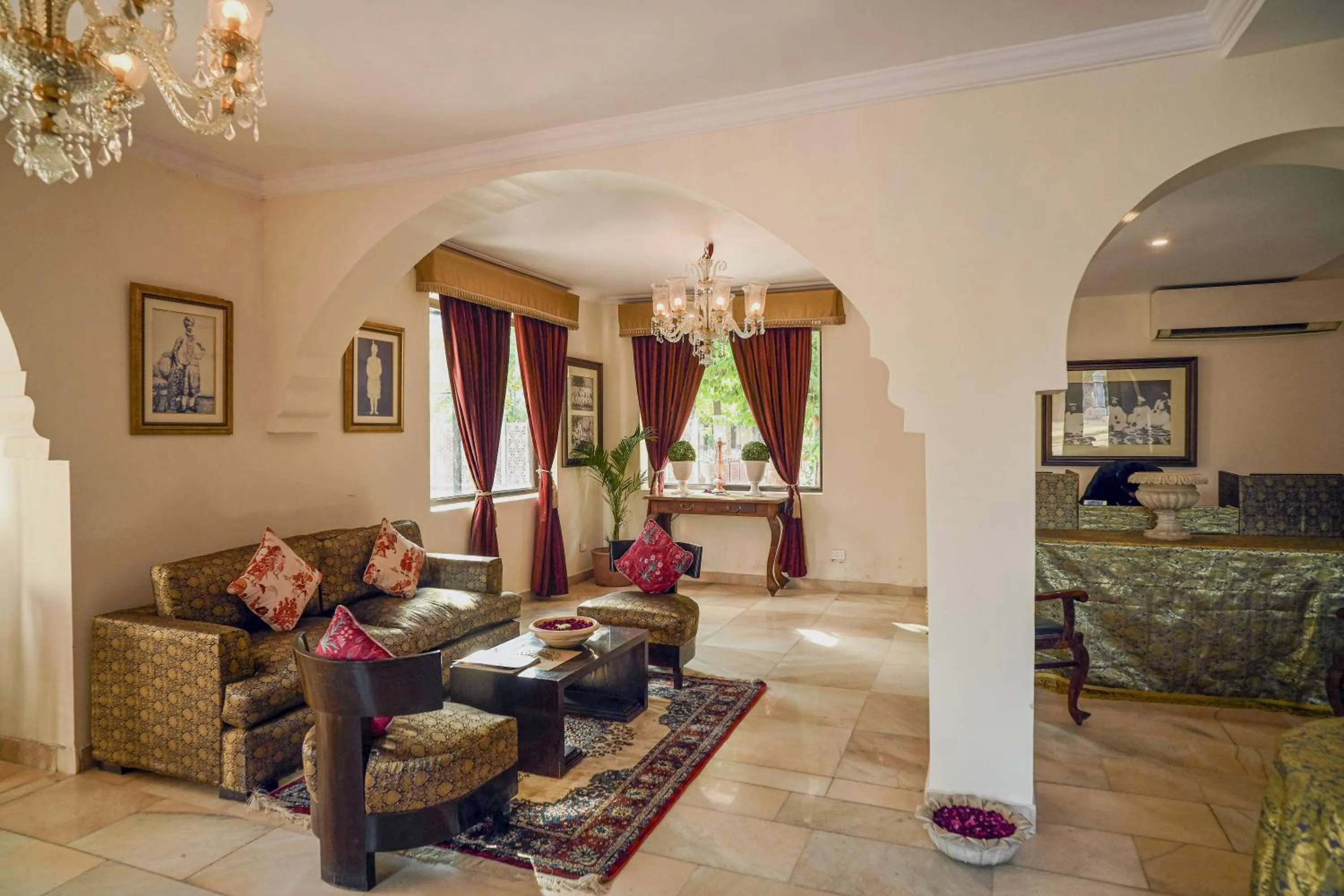 Lobby or reception in Ranbanka Palace