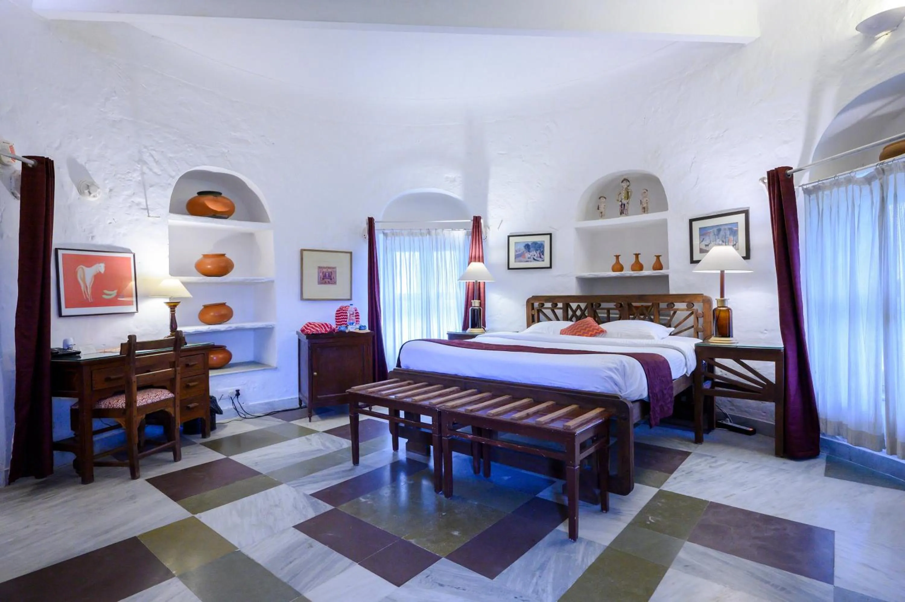 Bed in Neemrana's - Hill Fort - Kesroli