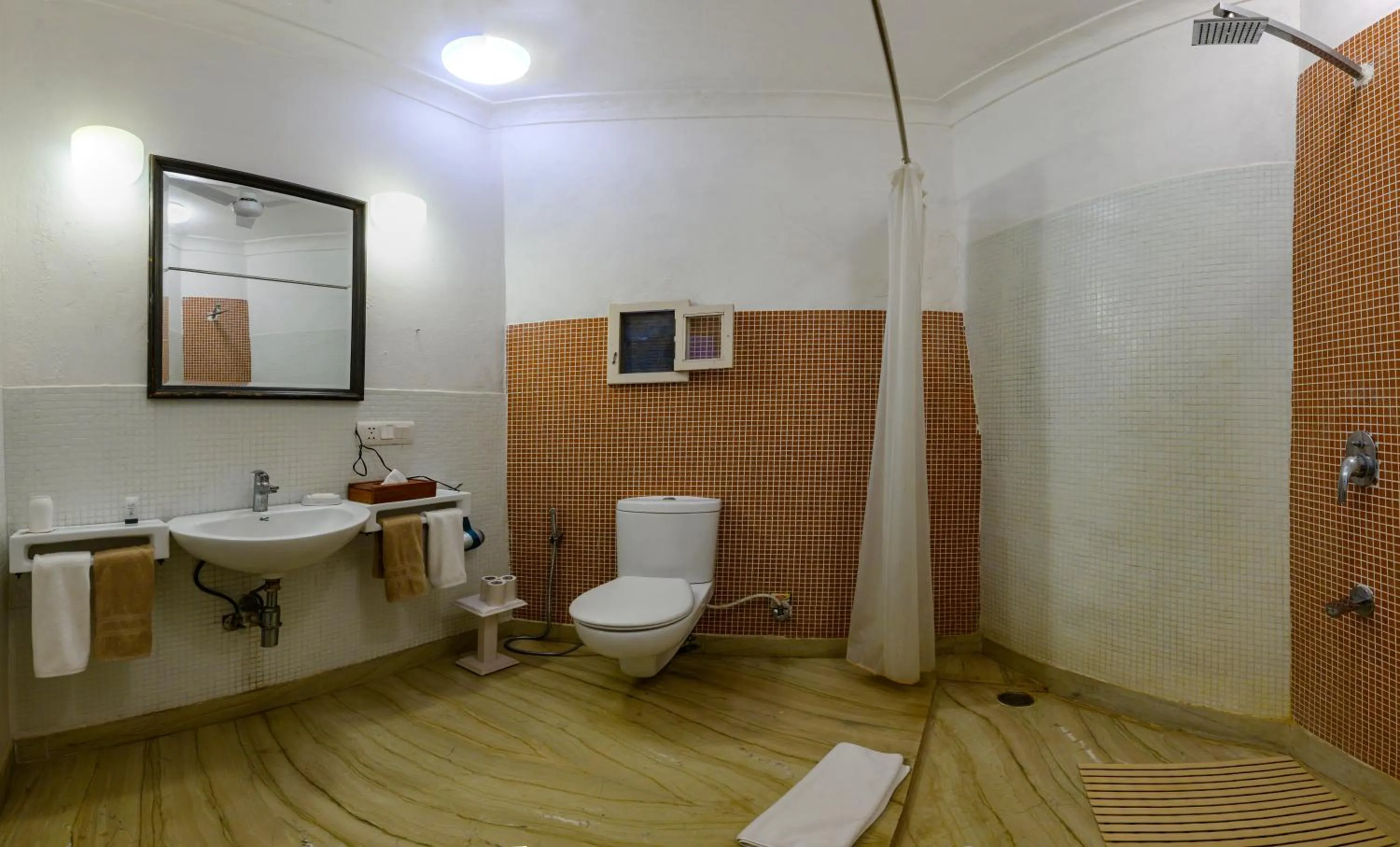 Bathroom in Neemrana's - Hill Fort - Kesroli