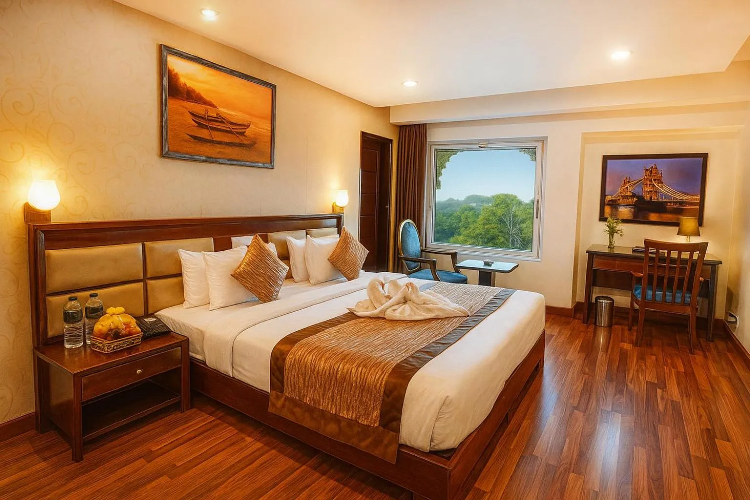 Bedroom, Bed in Hotel Horizon - Near Fateh Sagar Lake Udaipur