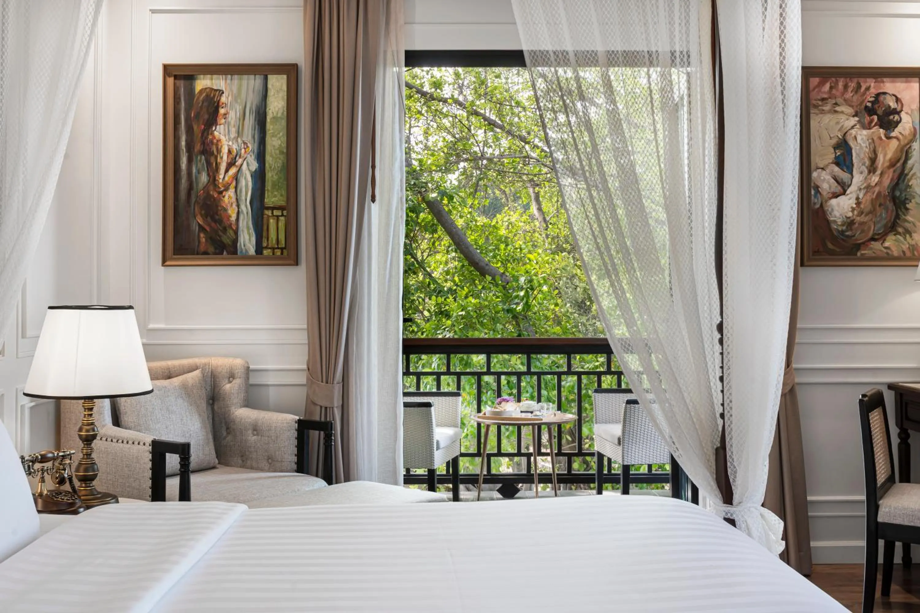 Bed in Buri Sriping Riverside Resort & Spa