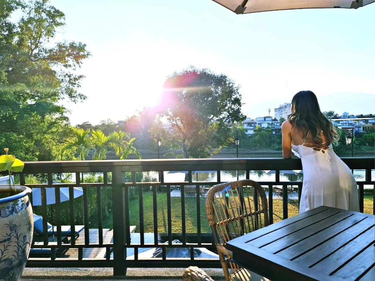 Patio in Buri Sriping Riverside Resort & Spa
