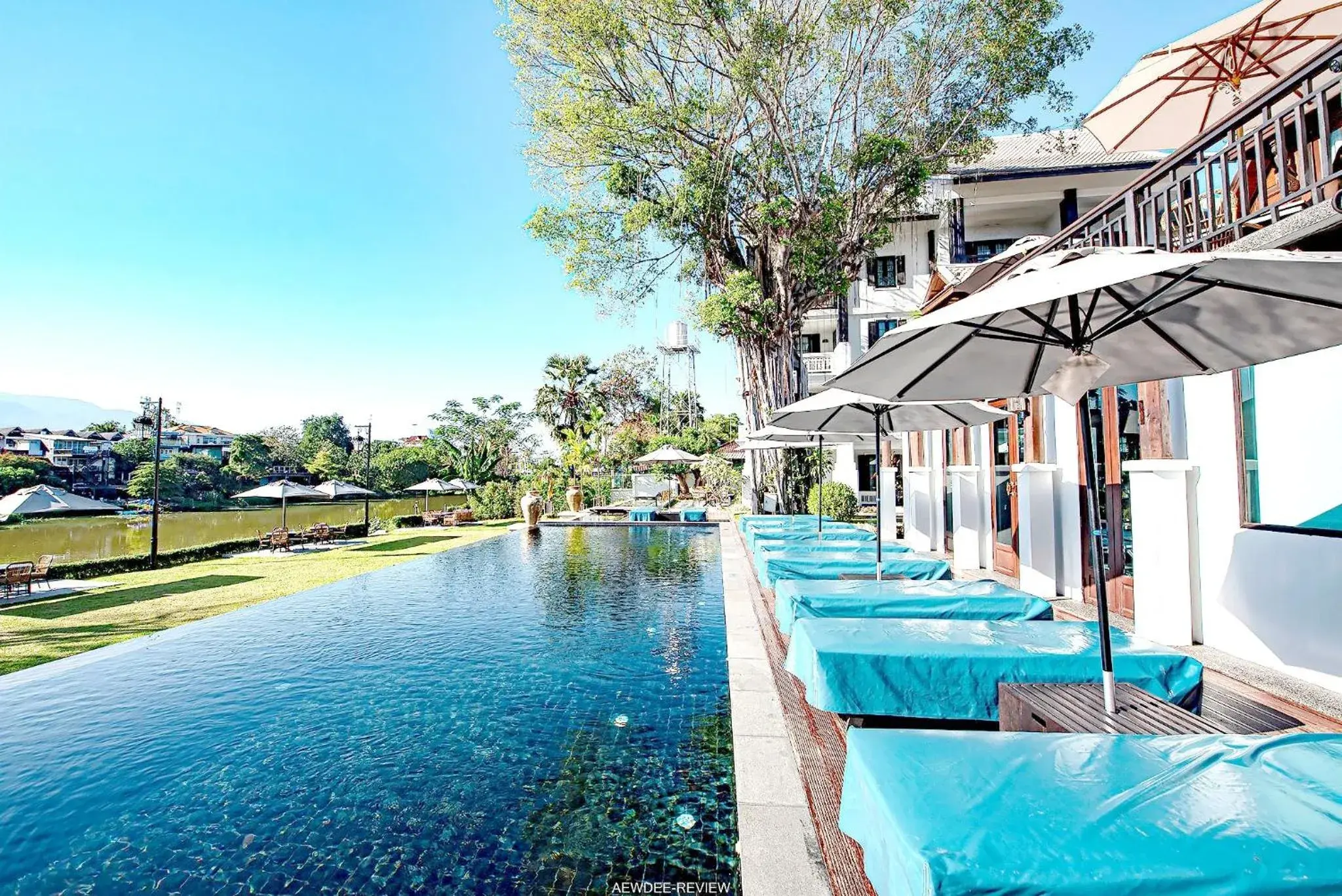 Pool view in Buri Sriping Riverside Resort & Spa Pool view in Buri Sriping Riverside Resort & Spa