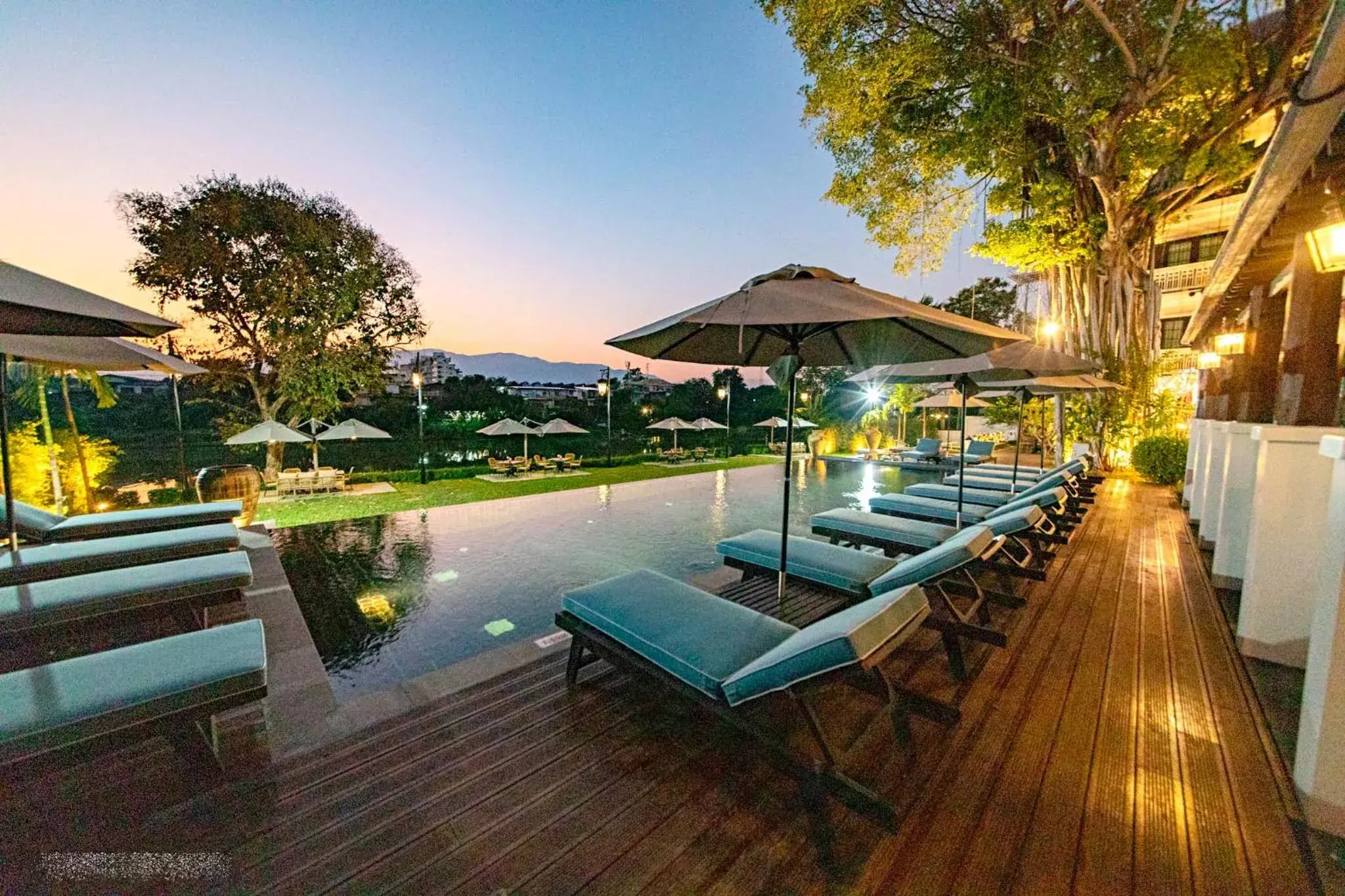 Swimming pool in Buri Sriping Riverside Resort & Spa Swimming pool in Buri Sriping Riverside Resort & Spa