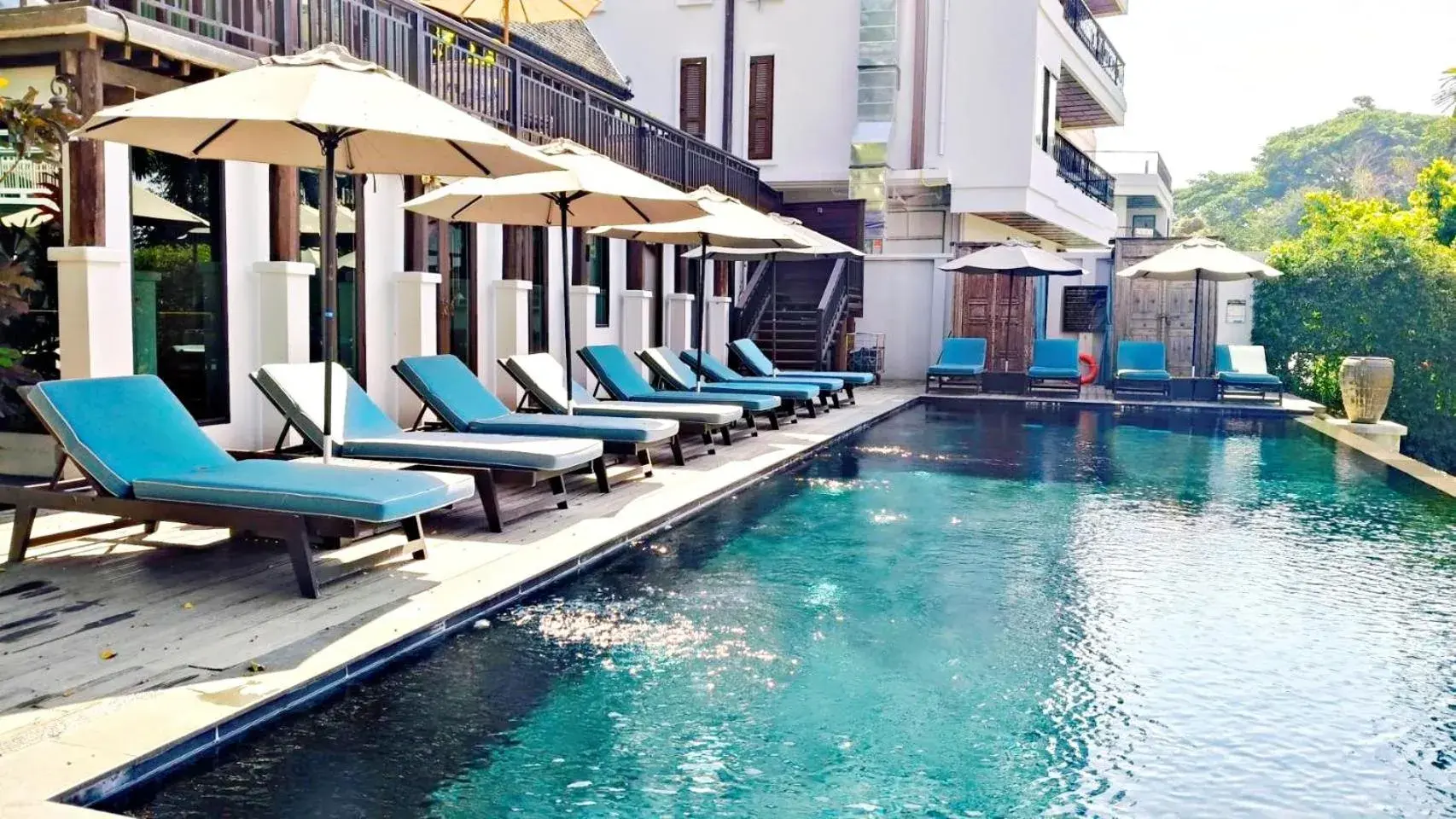 Pool view in Buri Sriping Riverside Resort & Spa Pool view in Buri Sriping Riverside Resort & Spa