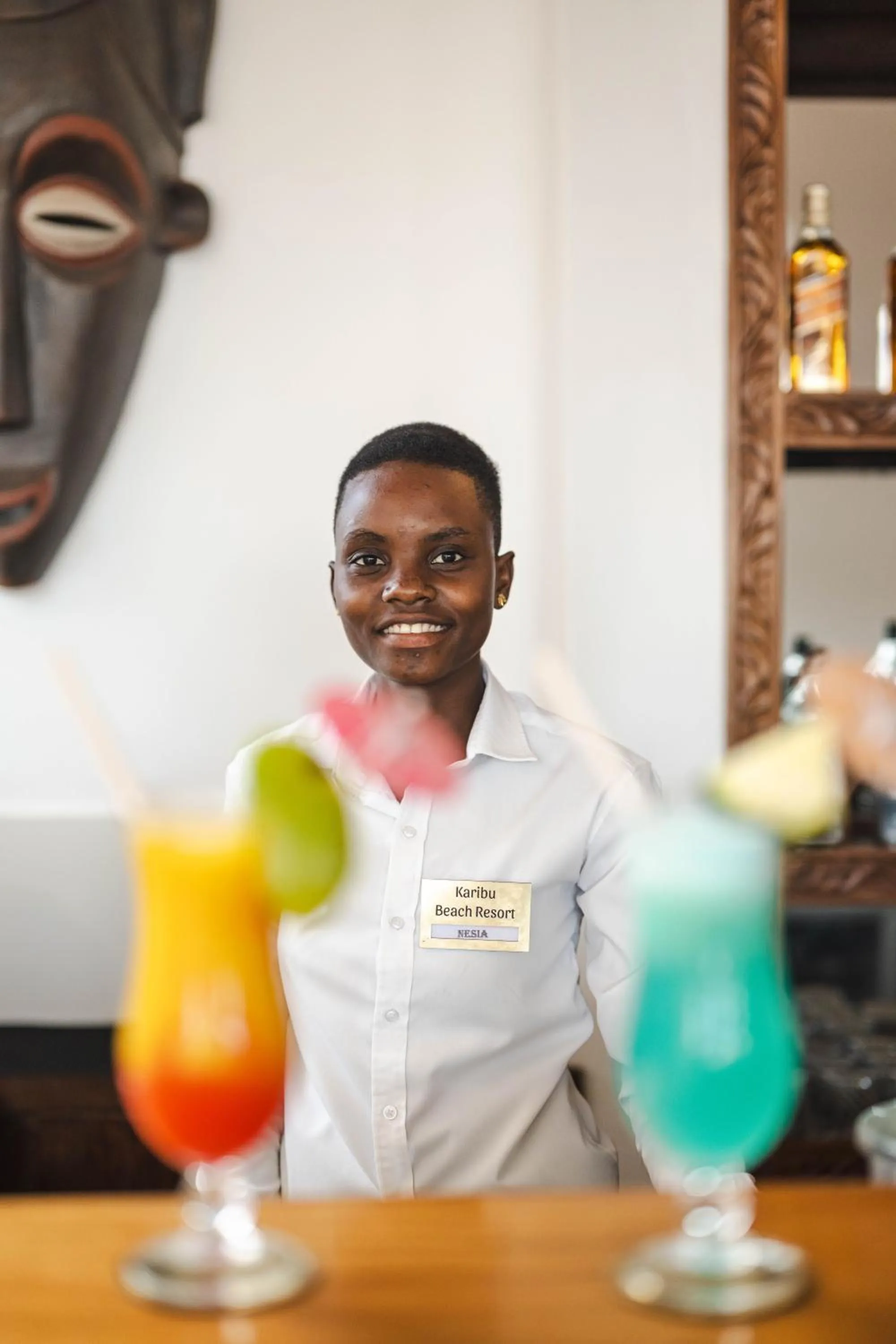 Food and drinks in Karibu Beach Resort