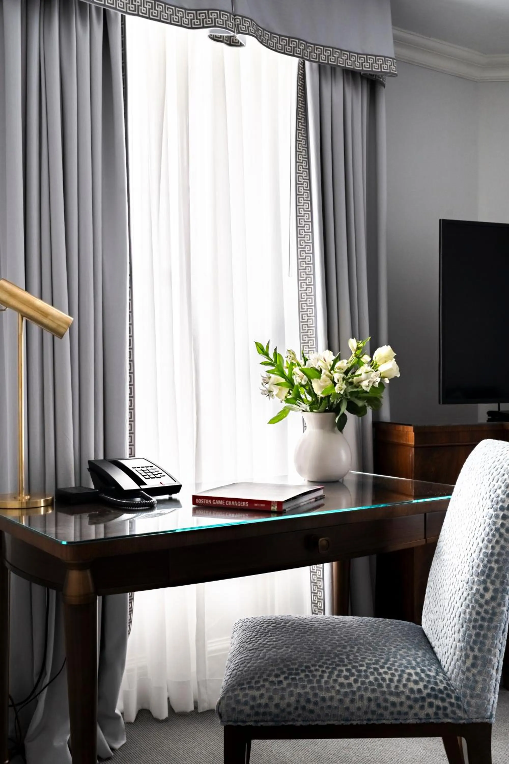 Seating area in The Eliot Hotel