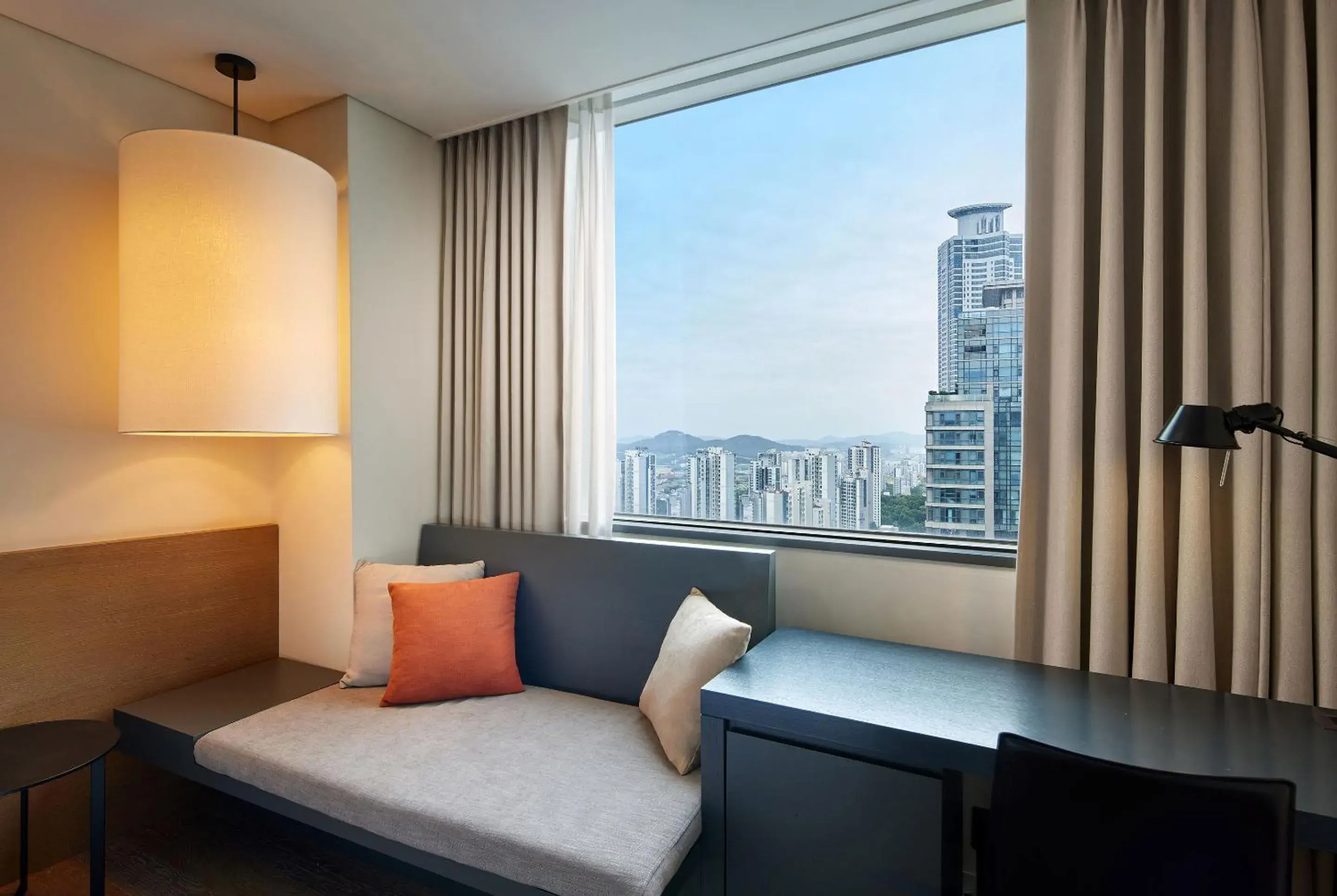 View (from property/room), Bed in Shilla Stay Dongtan - Samsung Digital City View (from property/room), Bed in Shilla Stay Dongtan - Samsung Digital City