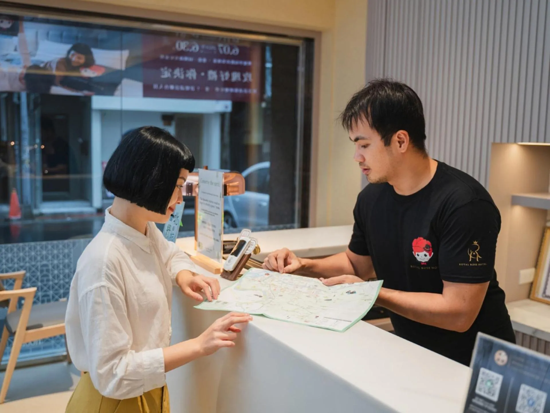 Lobby or reception in Royal Rose Hotel Zhongshan