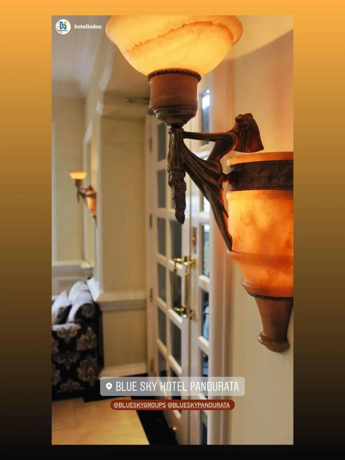 Bed in Blue Sky Pandurata Hotel Cikini Bed in Blue Sky Pandurata Hotel Cikini