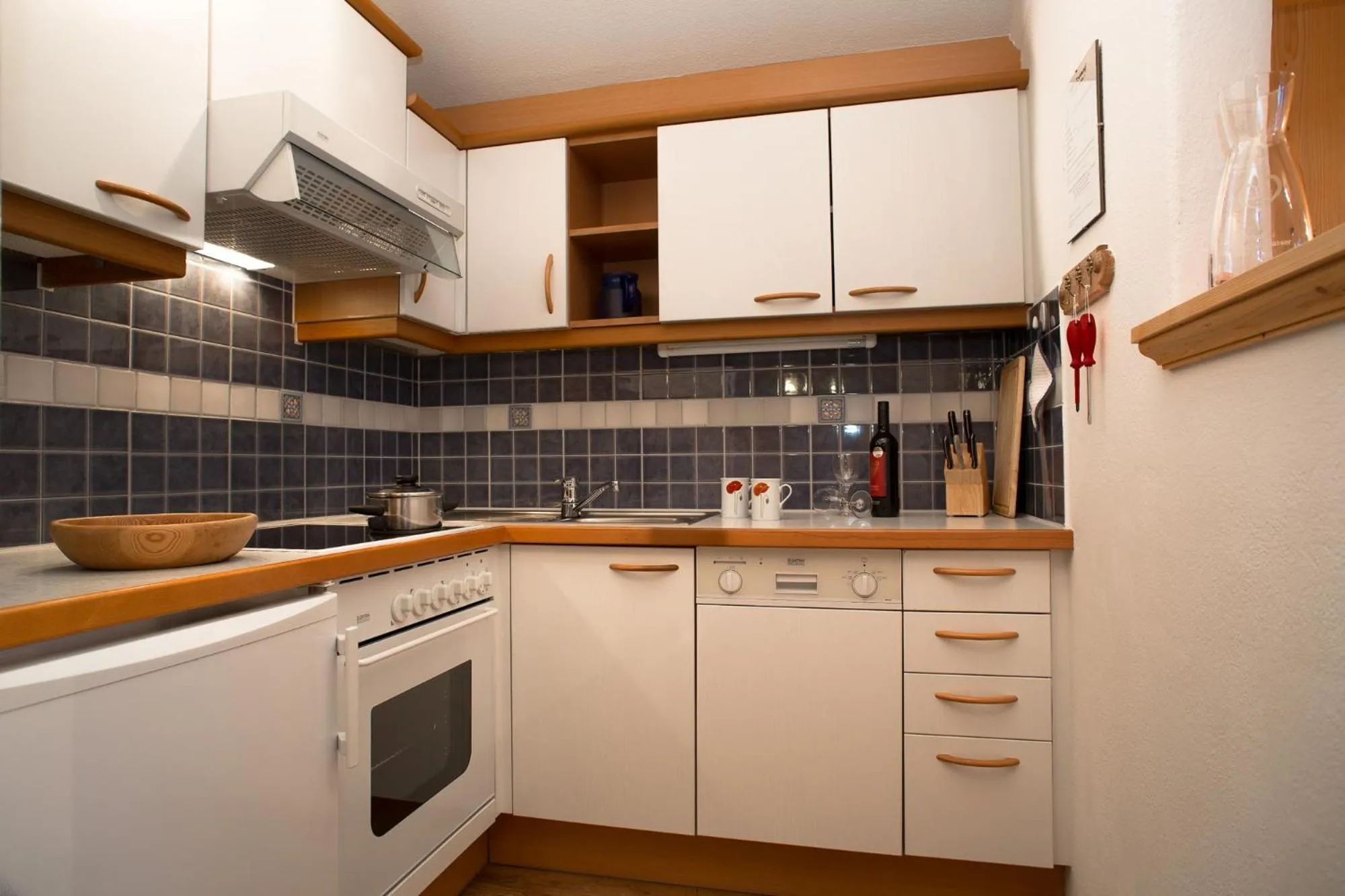 Kitchen or kitchenette in Ferienhaus Aurora