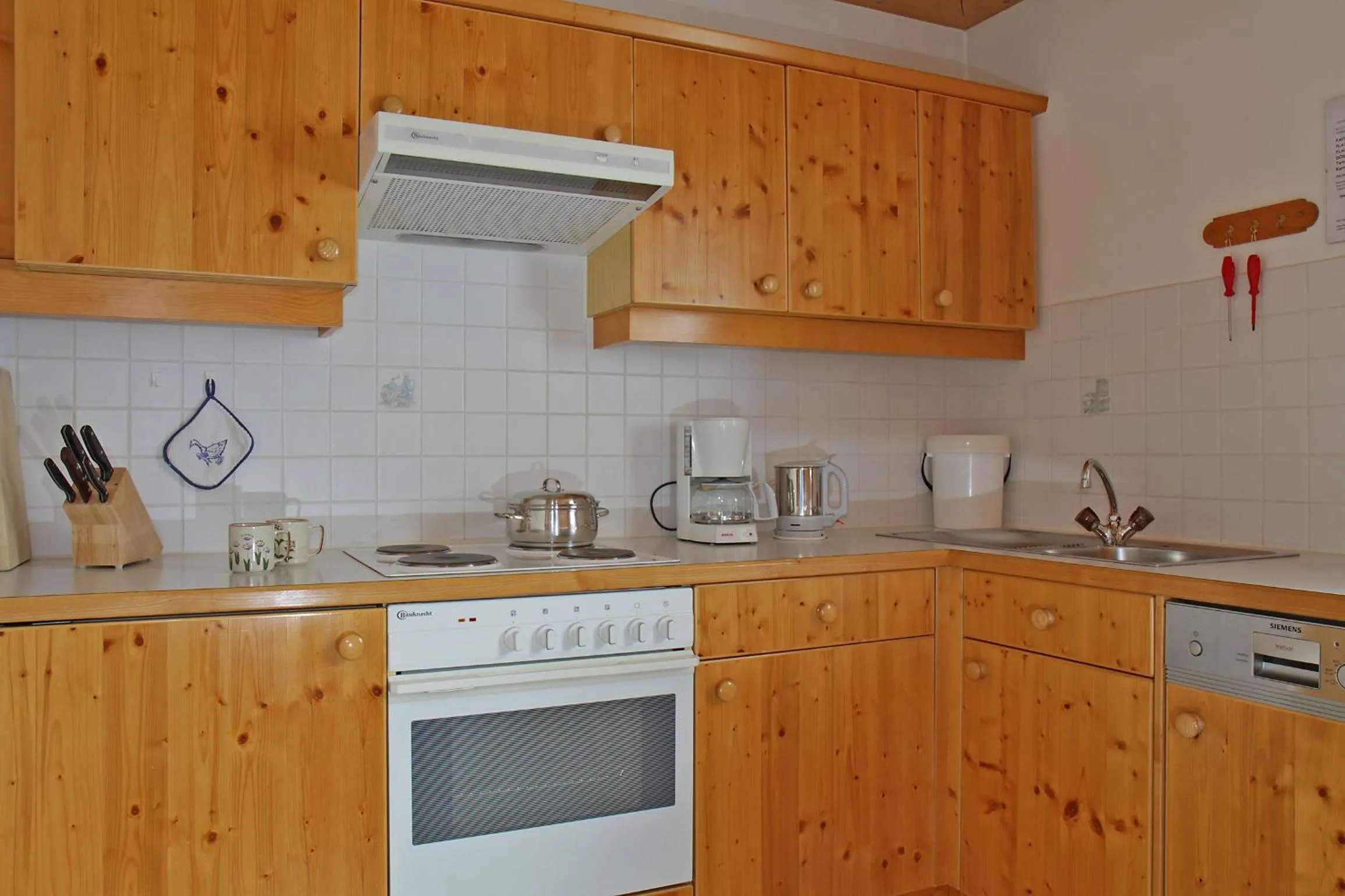 Kitchen or kitchenette in Ferienhaus Aurora