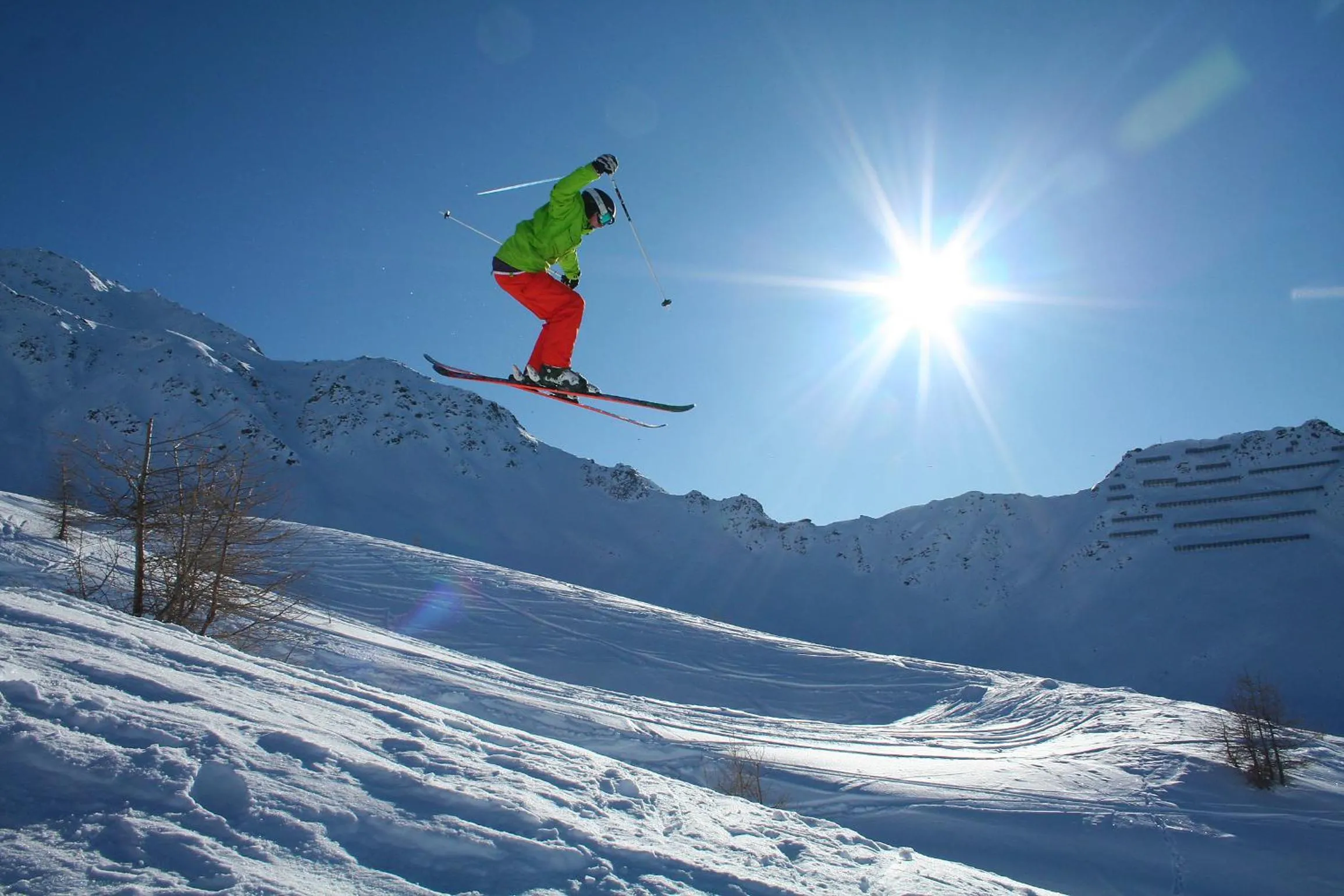 Skiing in Ferienhaus Aurora