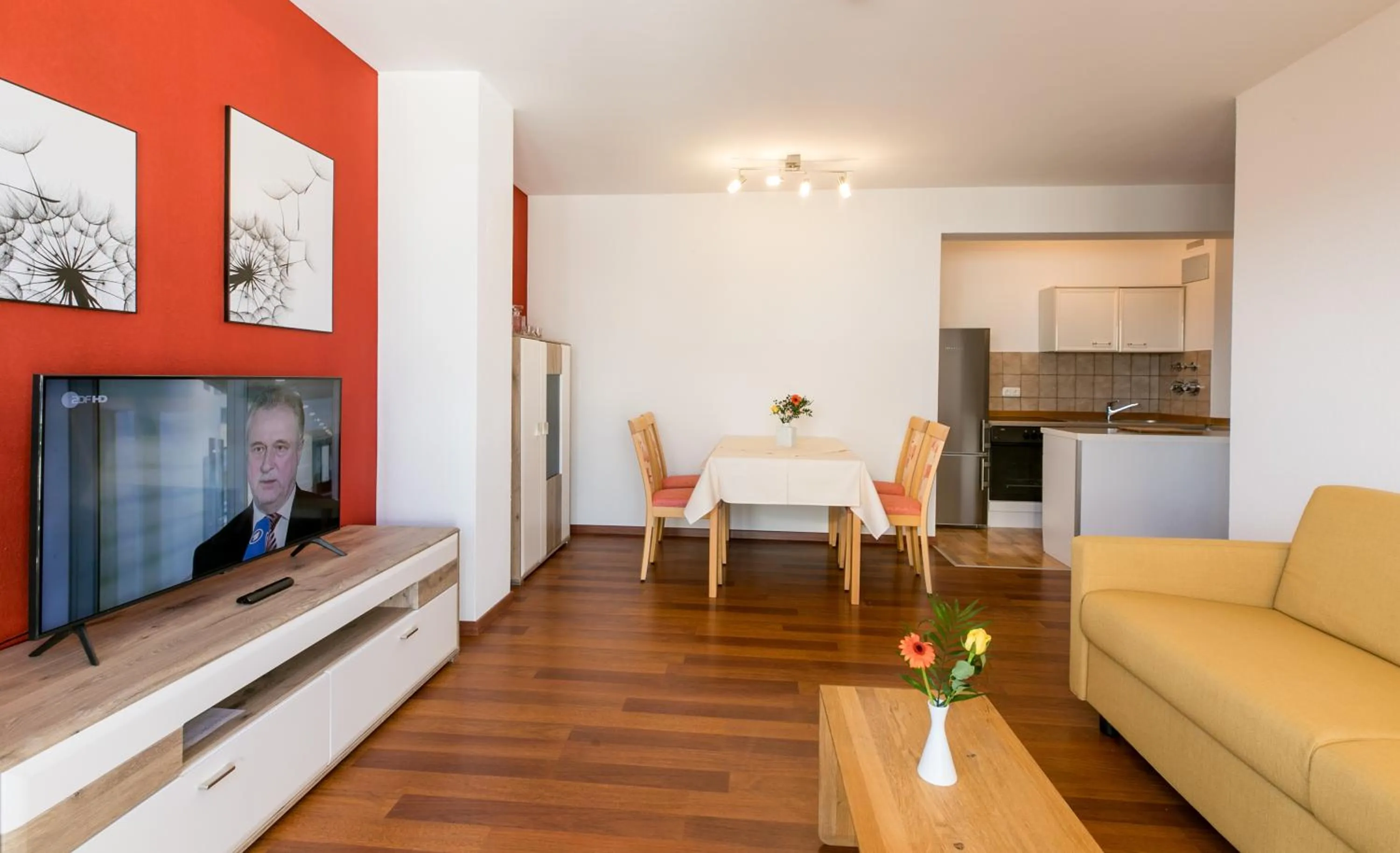 Kitchen or kitchenette in Hotel Sonnenhang