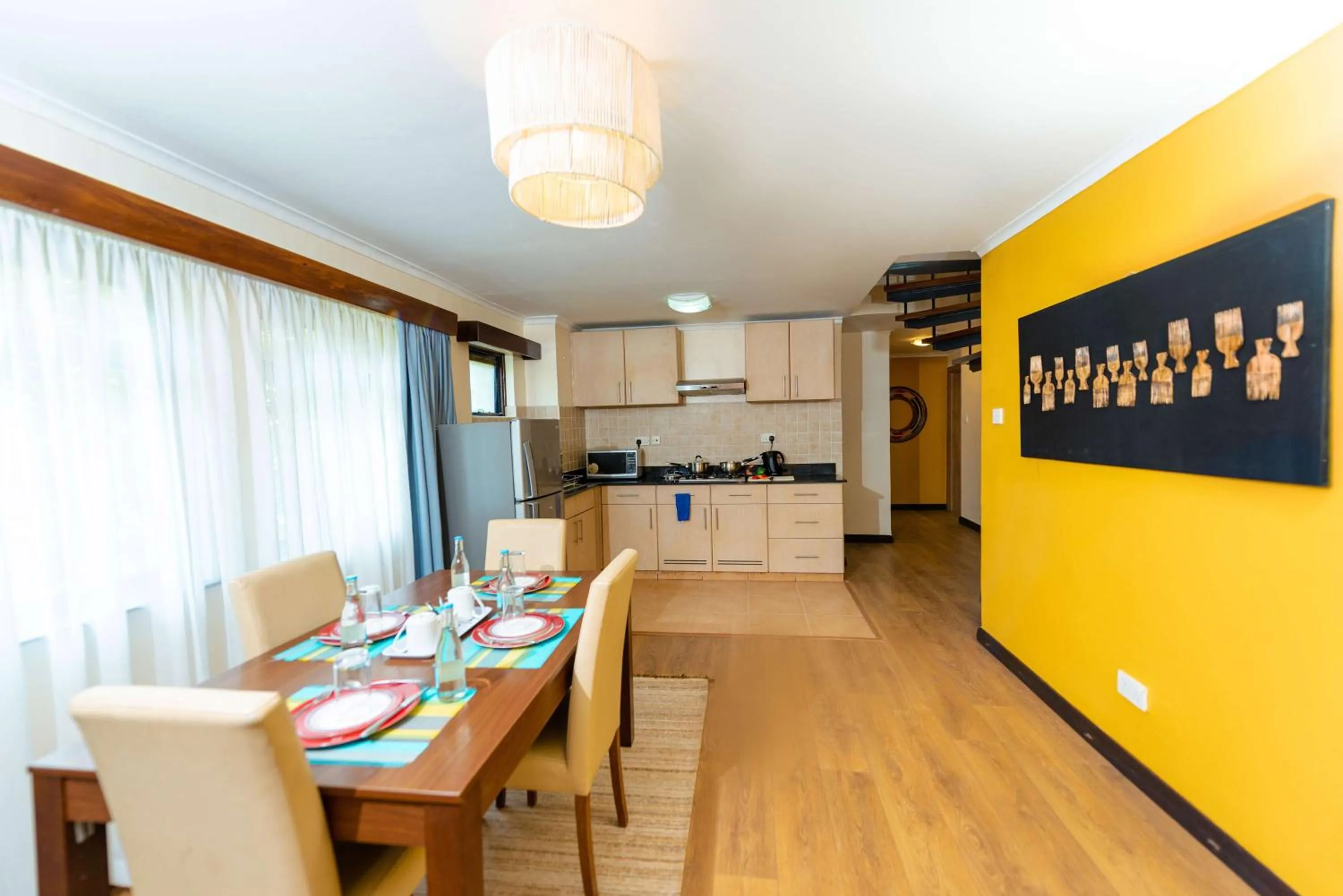Kitchen or kitchenette in Heri Heights Hotel Apartments, SureStay Collection by Best Western
