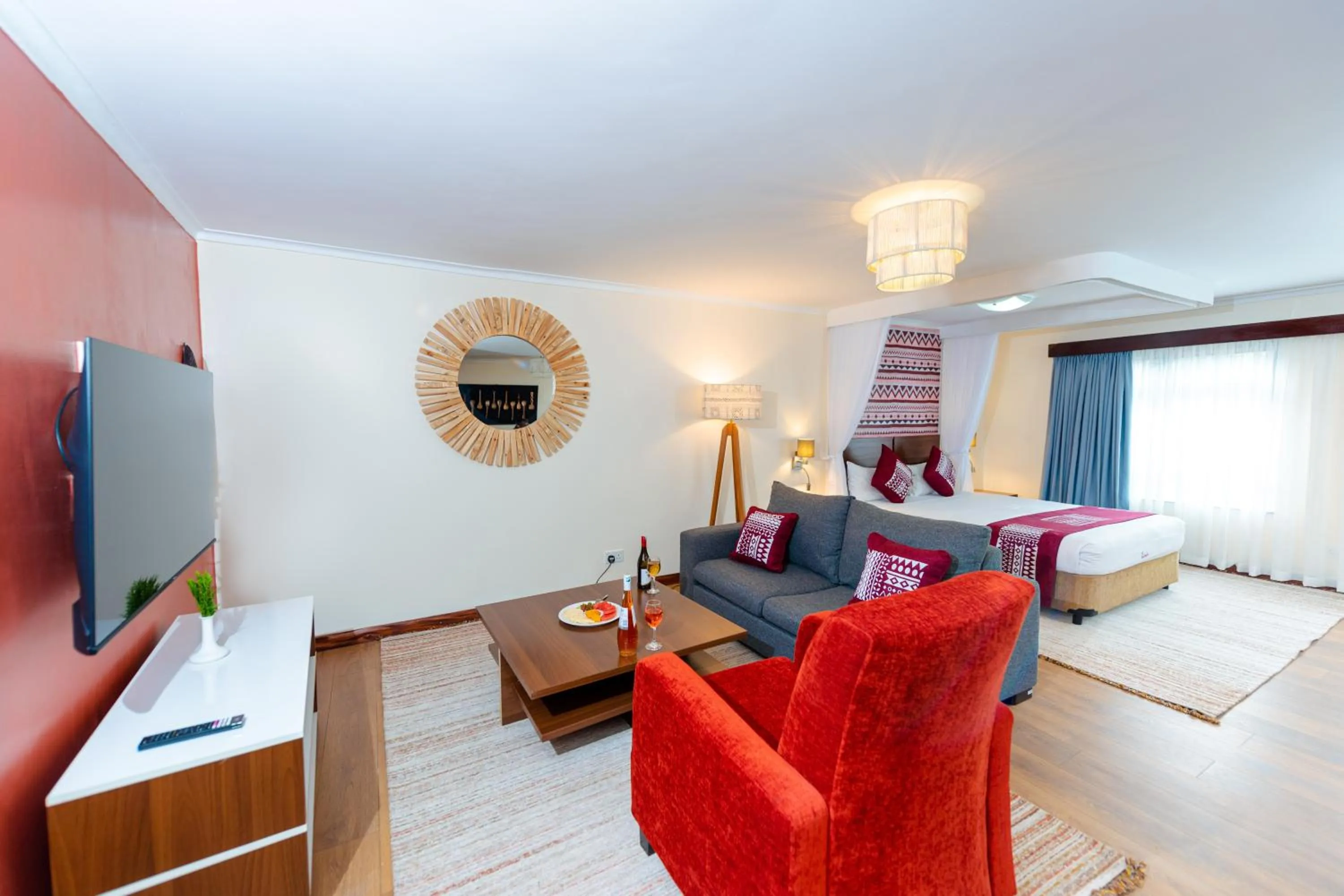 TV and multimedia in Heri Heights Hotel Apartments, SureStay Collection by Best Western