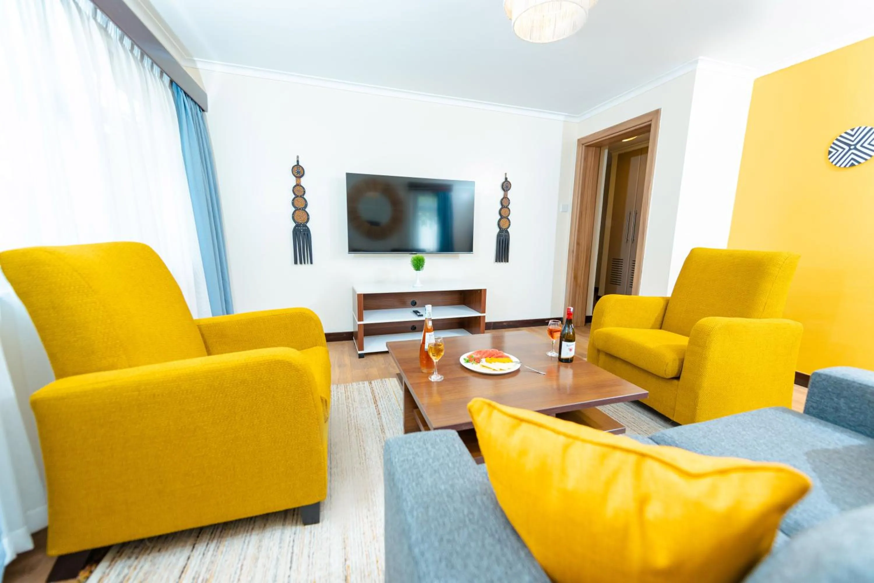 Living room in Heri Heights Hotel Apartments, SureStay Collection by Best Western