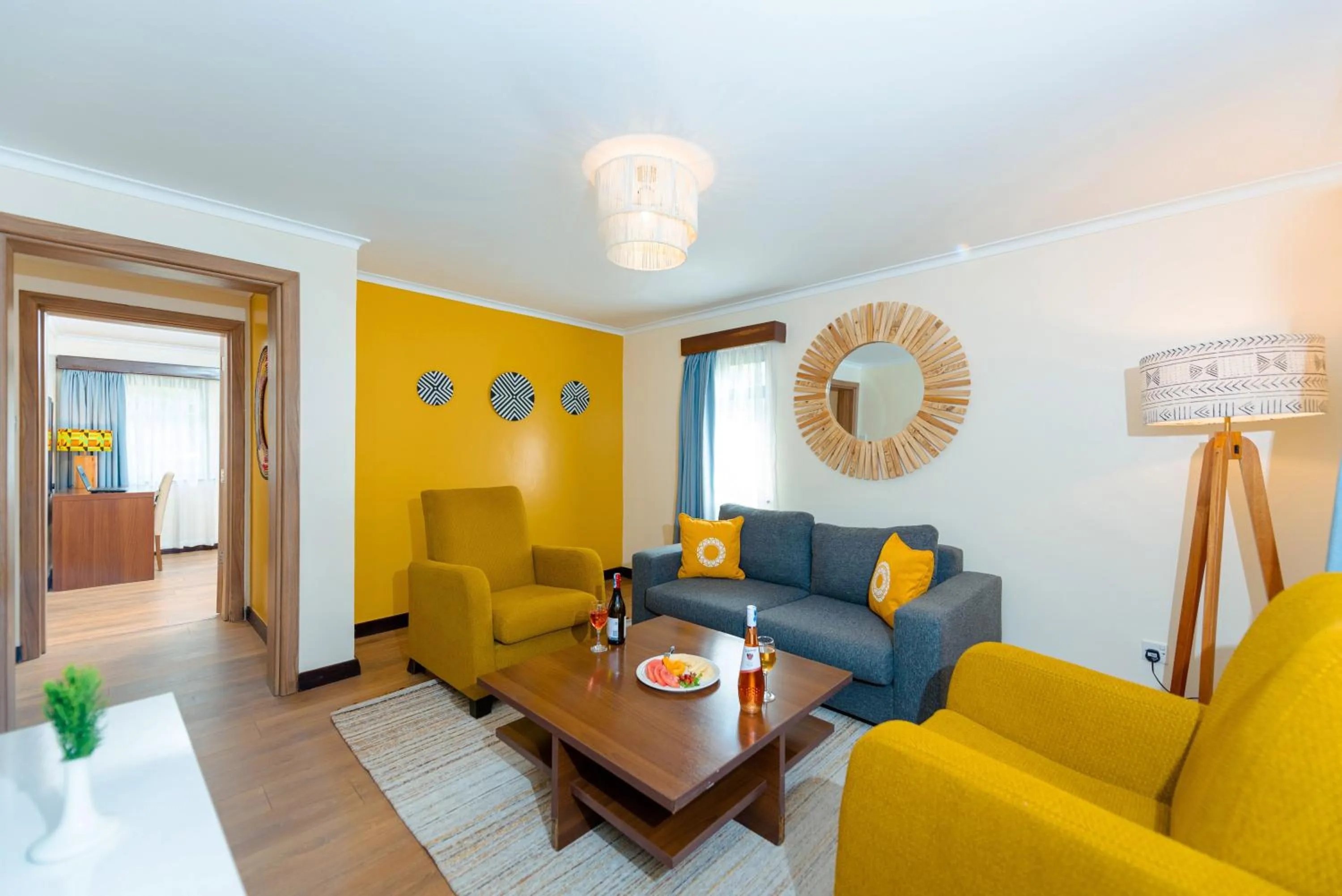 Living room in Heri Heights Hotel Apartments, SureStay Collection by Best Western