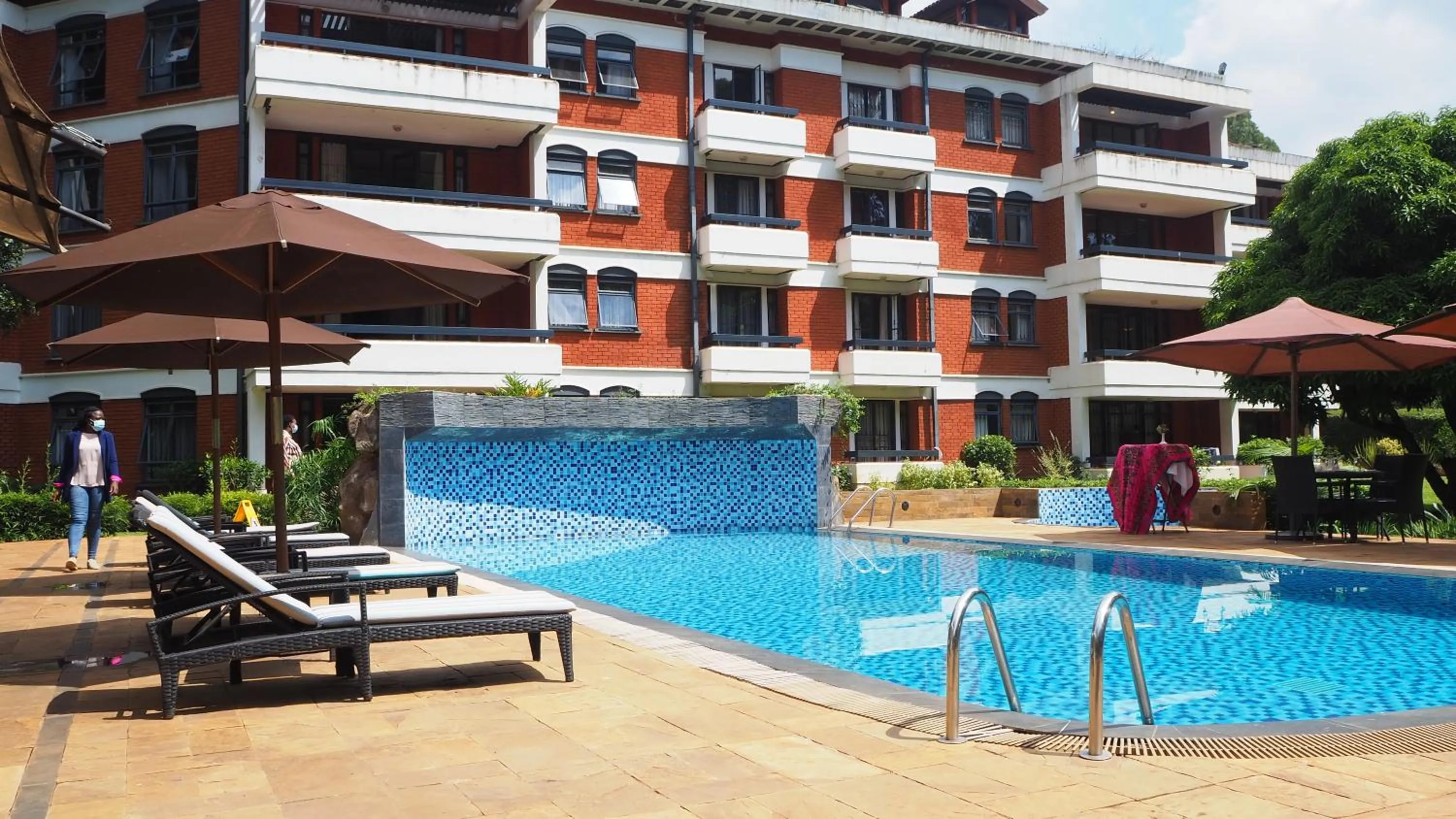 Swimming pool in Heri Heights Hotel Apartments, SureStay Collection by Best Western