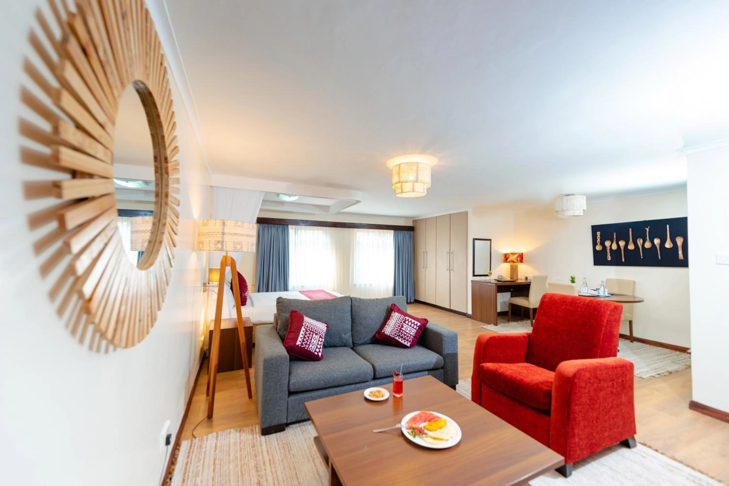 Living room in Heri Heights Hotel Apartments, SureStay Collection by Best Western