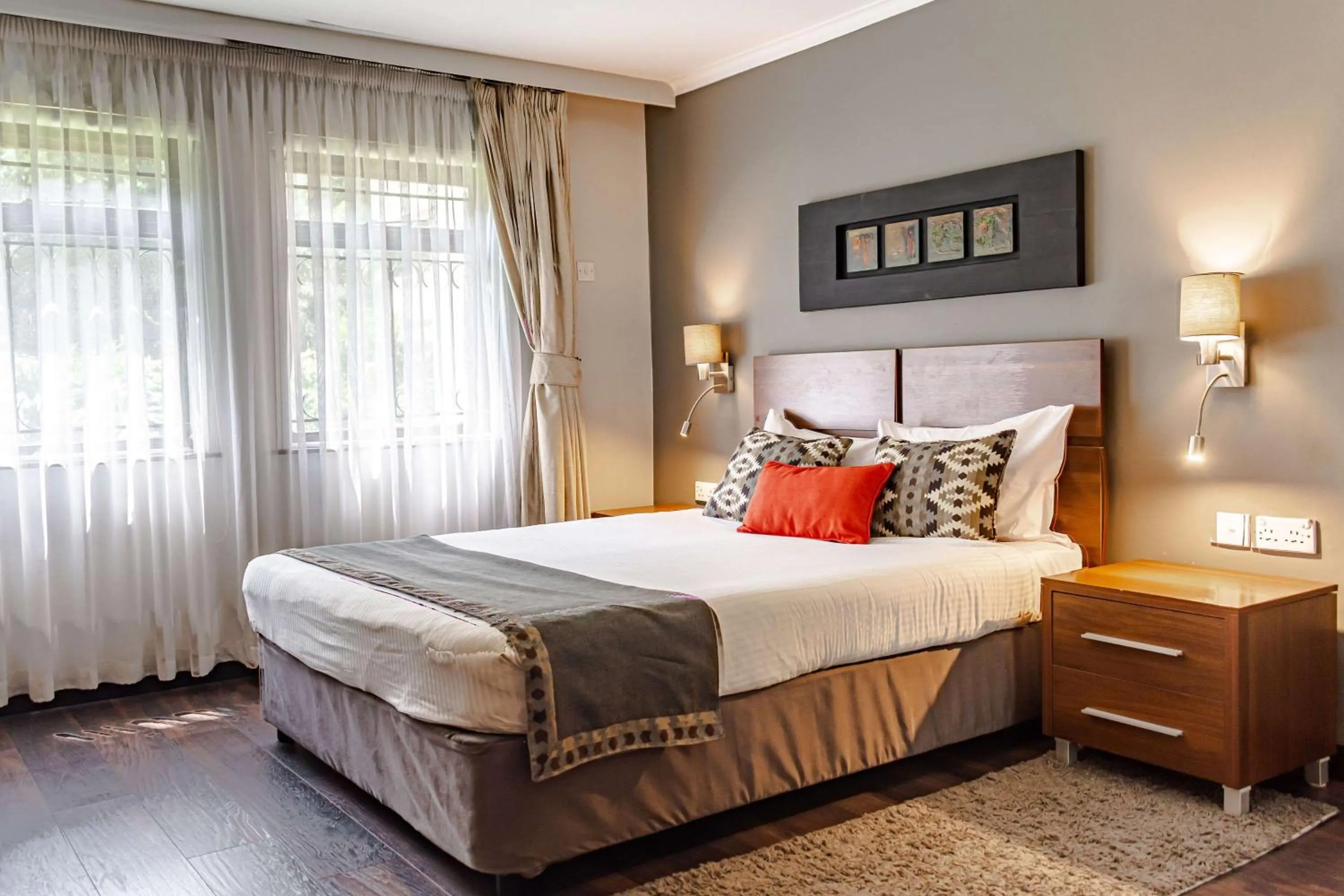 Bedroom, Bed in Heri Heights Hotel Apartments, SureStay Collection by Best Western