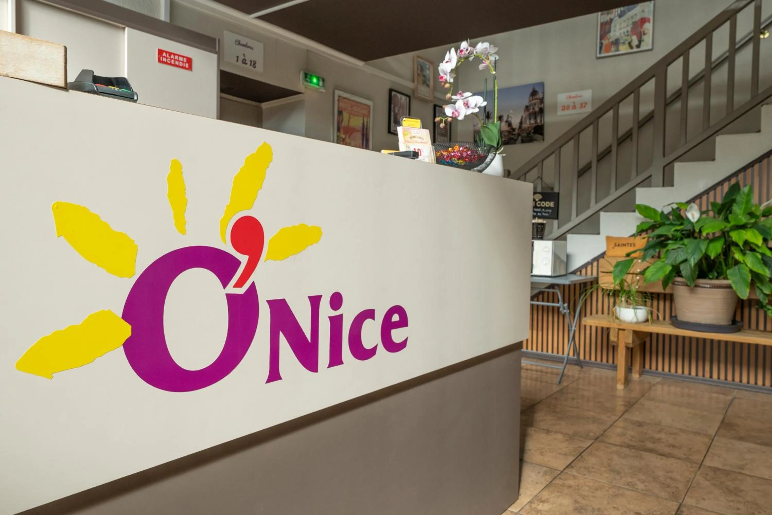 Property logo or sign in Contact Hôtel O'Nice Saintes