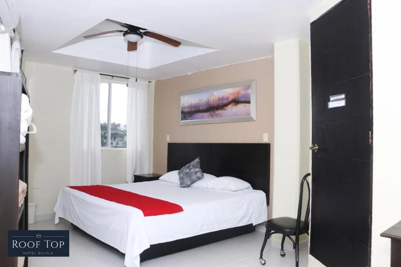 Bed in ROOF TOP Hotel XILITLA