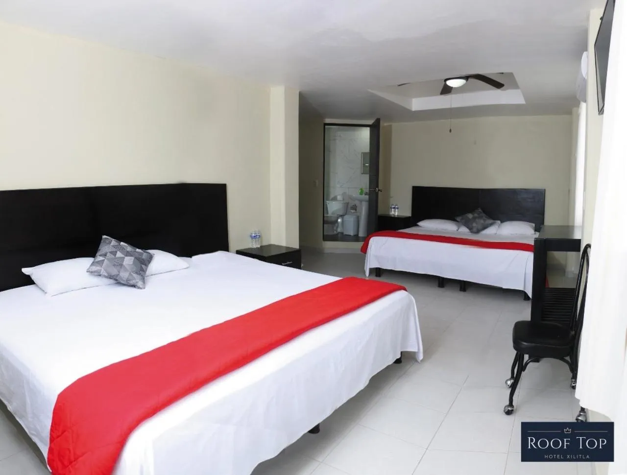 Bed in ROOF TOP Hotel XILITLA