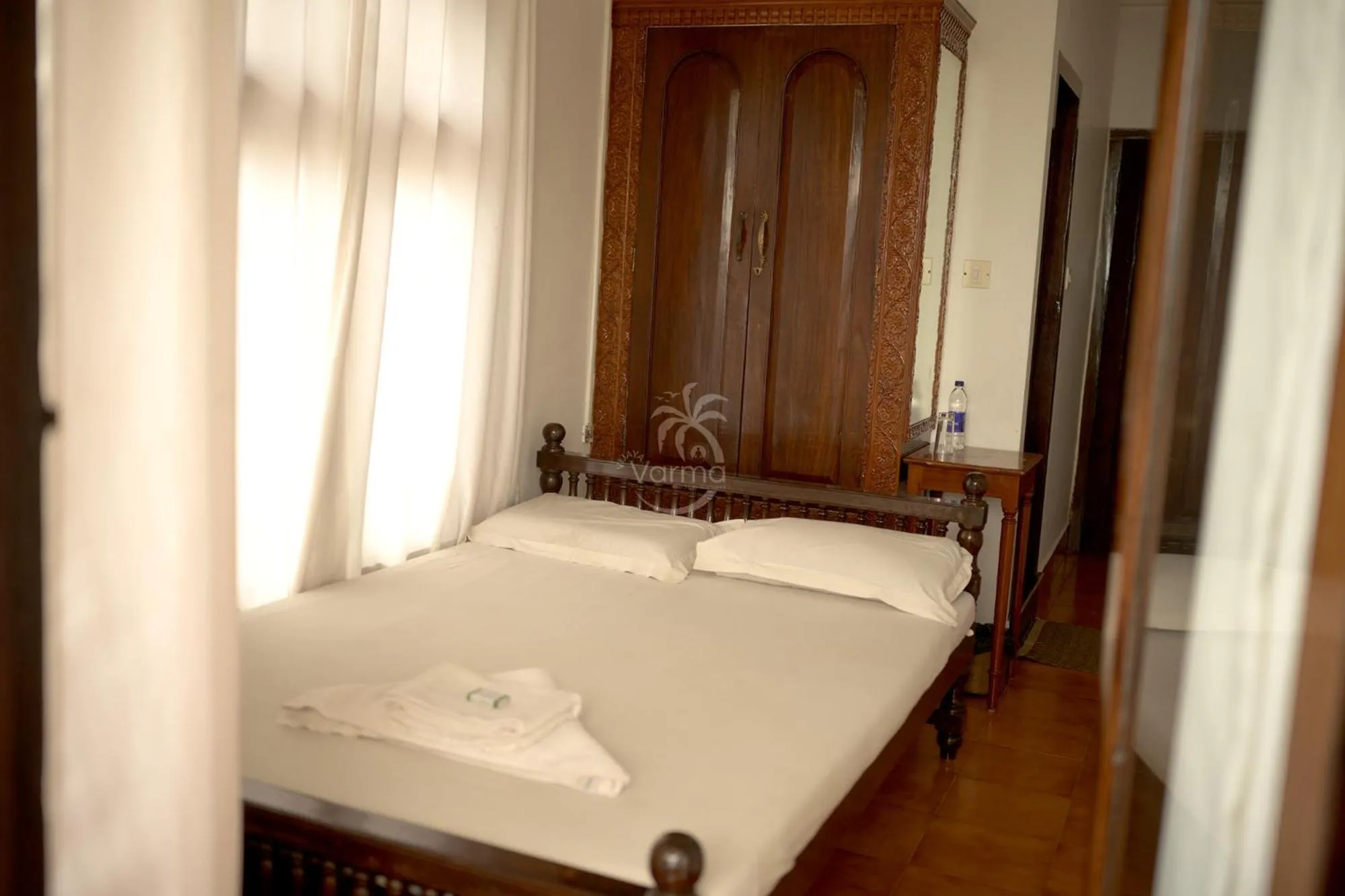 Bed in Vijaya Varma Beach Resort