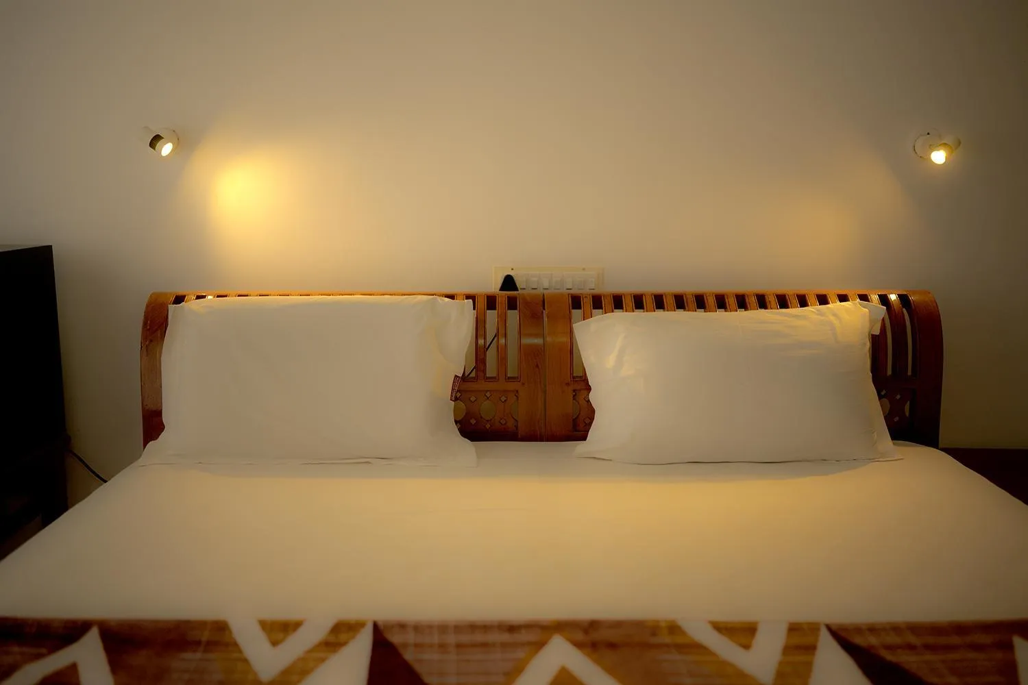 Bed in Vijaya Varma Beach Resort
