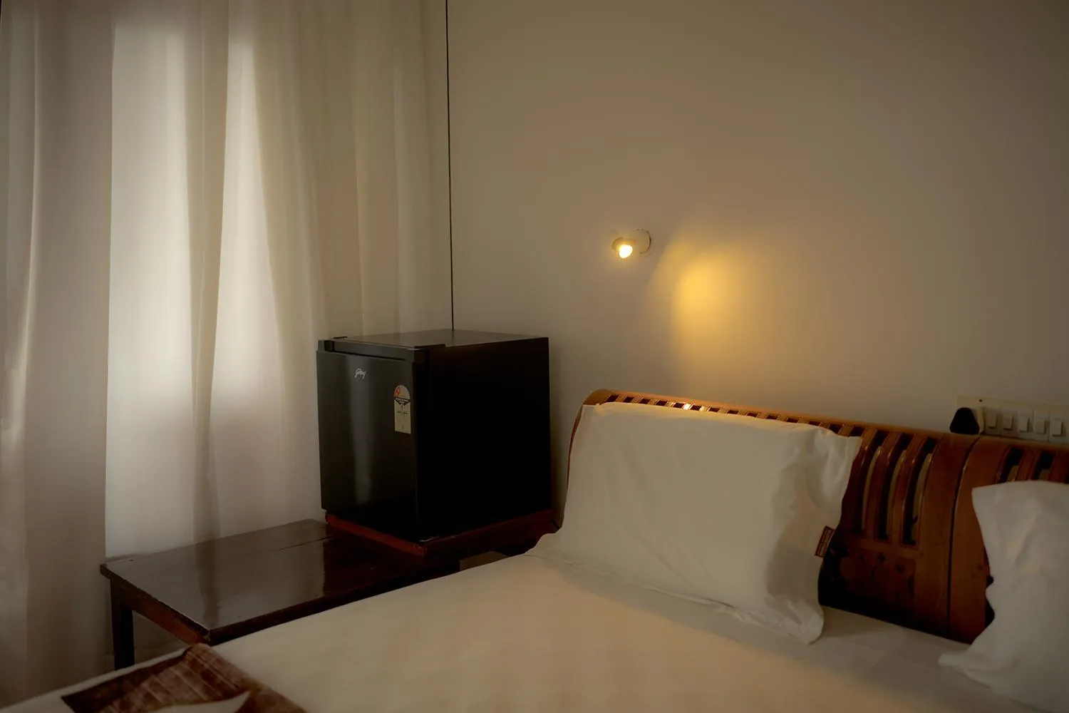 Bed in Vijaya Varma Beach Resort