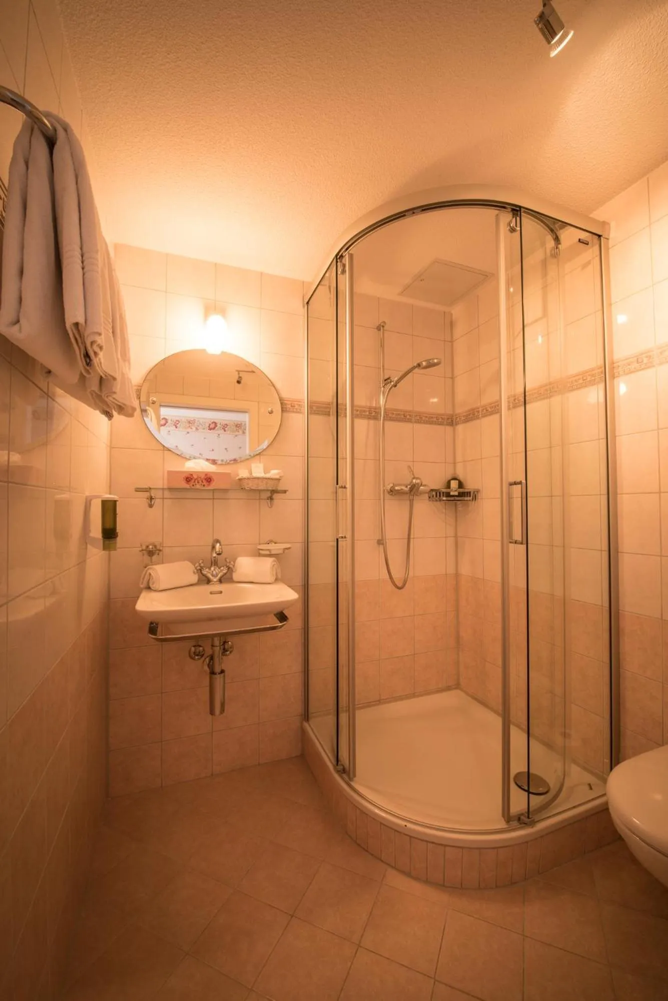 Bathroom in Historic Hotel Falken