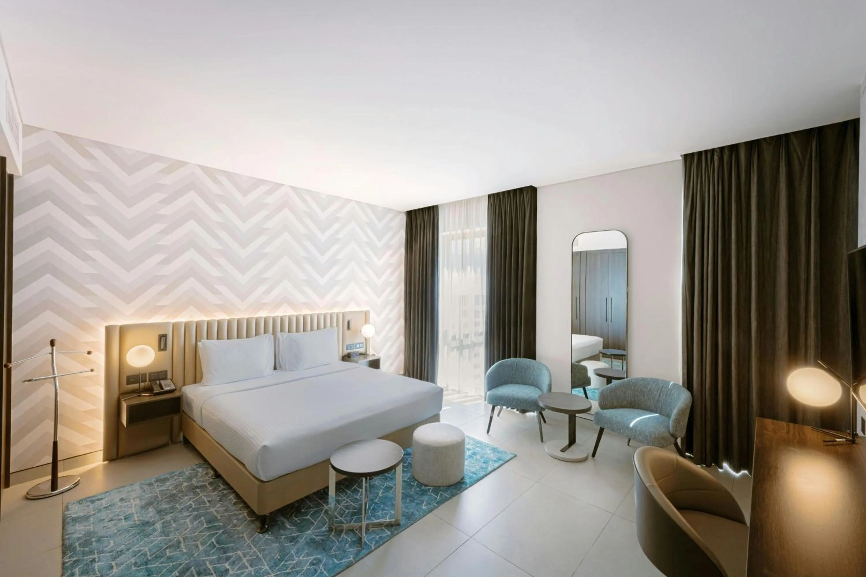 Bedroom, Bed in Courtyard by Marriott World Trade Centre, Dubai