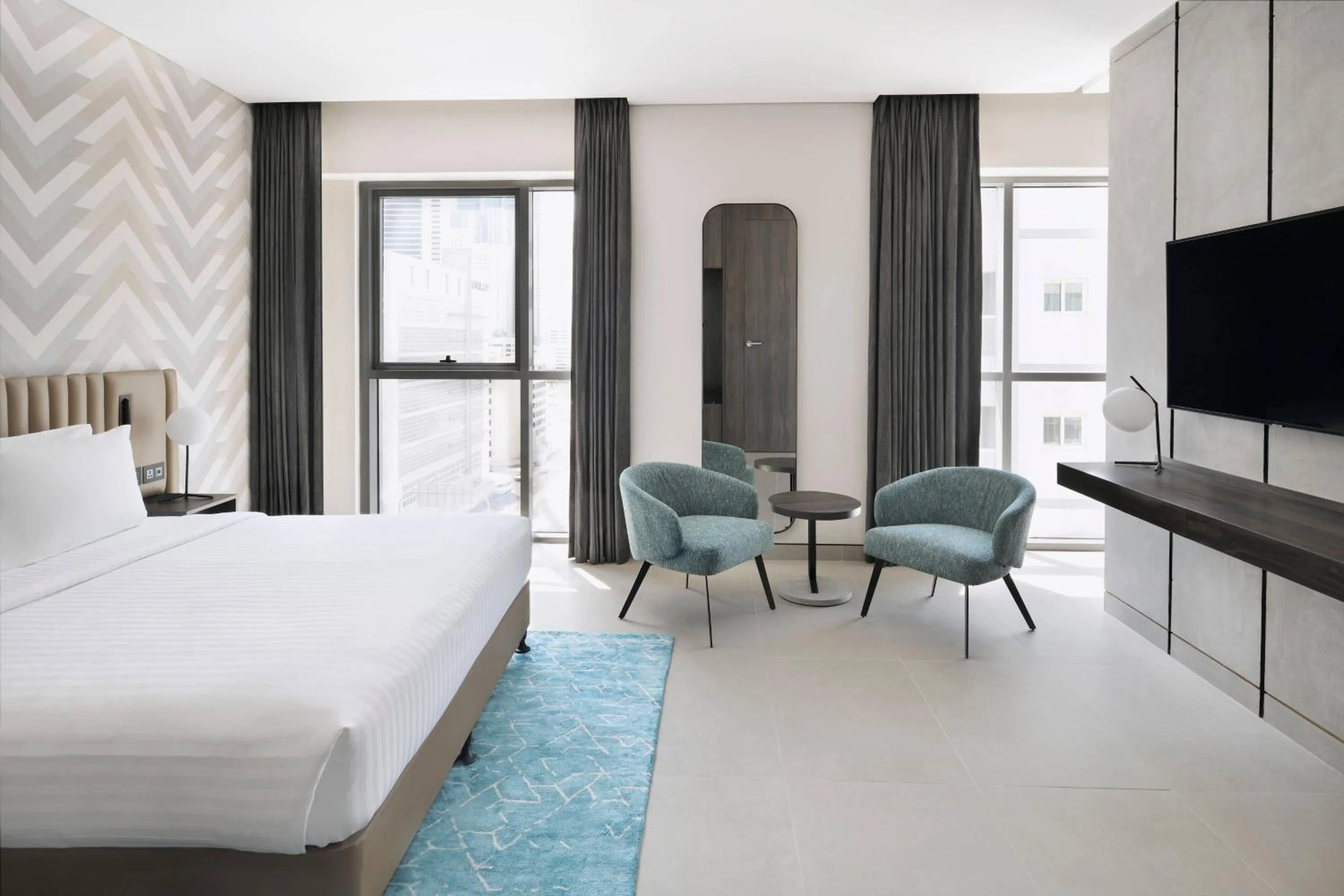 Bedroom, Bed in Courtyard by Marriott World Trade Centre, Dubai