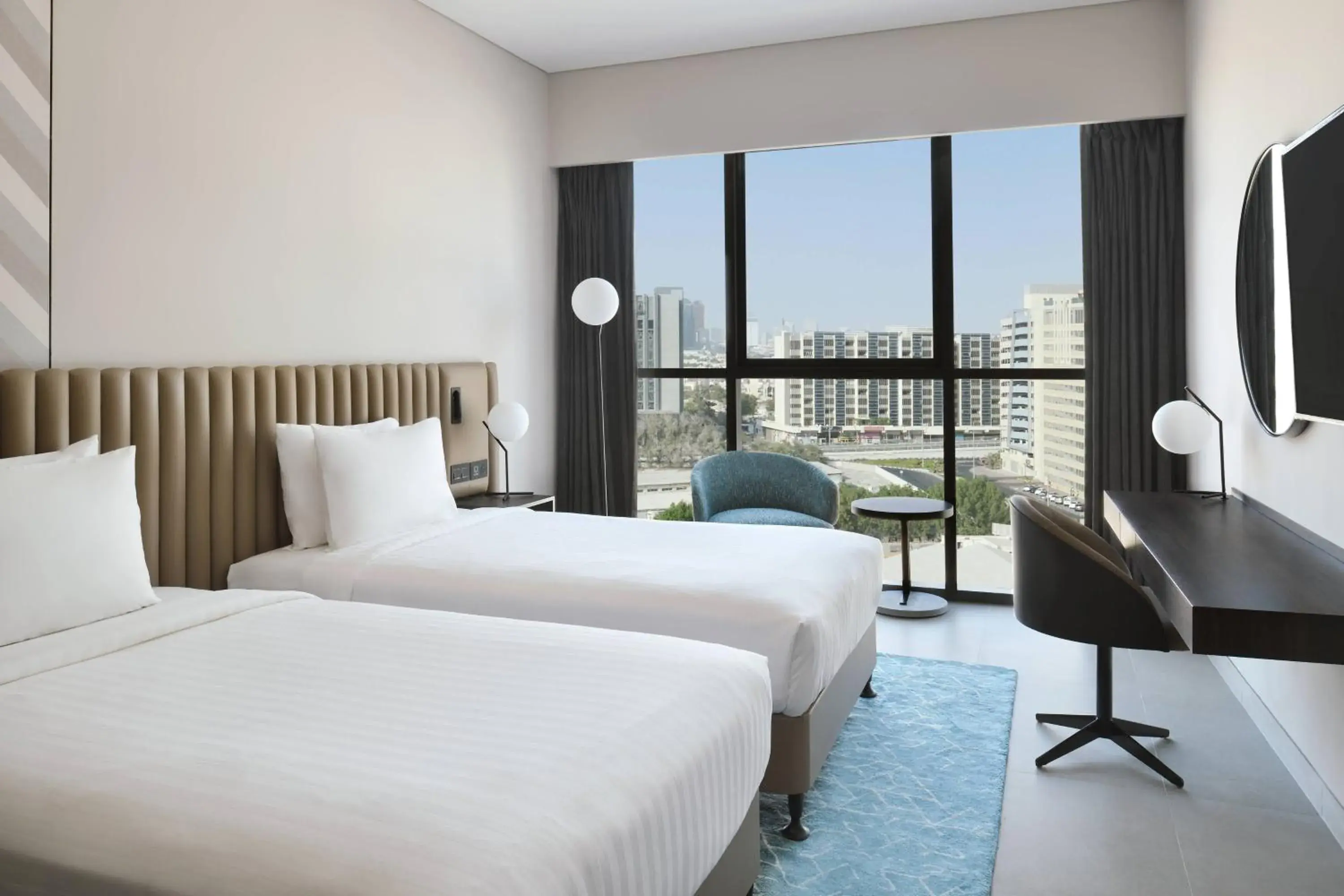 Standard Twin Room with City View - Includes 20% Spa Discount in Courtyard by Marriott World Trade Centre, Dubai Standard Twin Room with City View - Includes 20% Spa Discount in Courtyard by Marriott World Trade Centre, Dubai