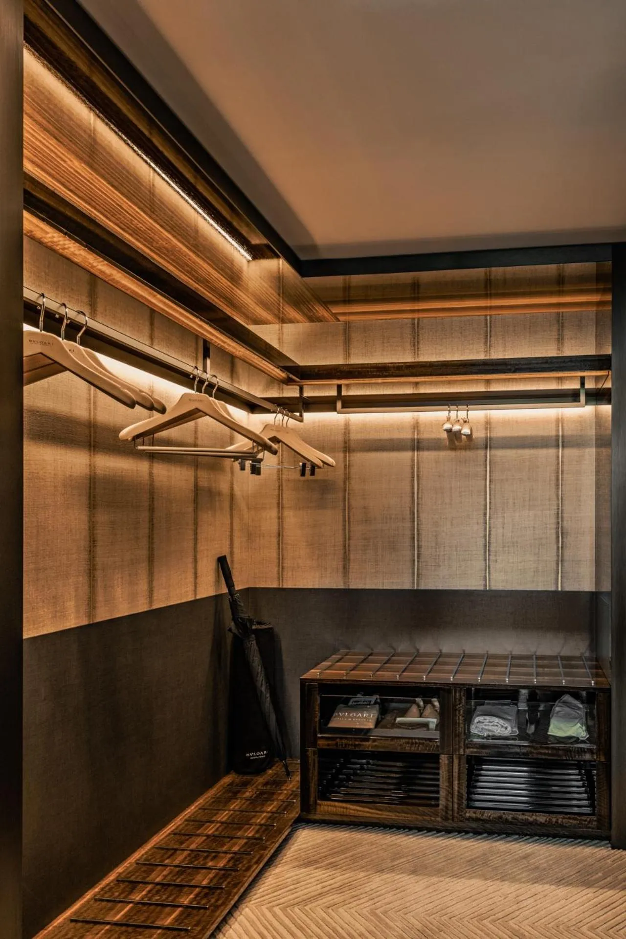 wardrobe in Bvlgari Hotel Paris