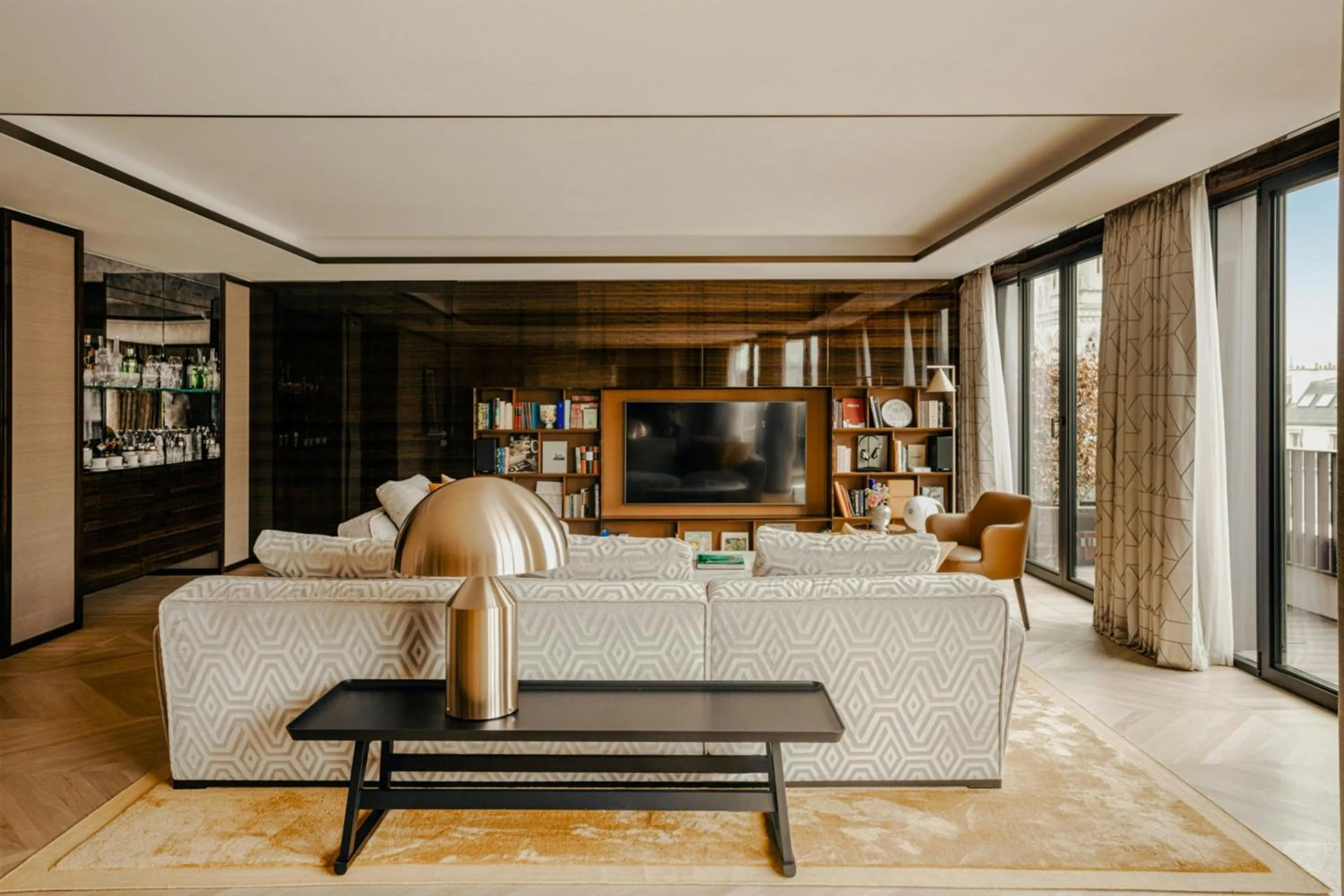Living room in Bvlgari Hotel Paris