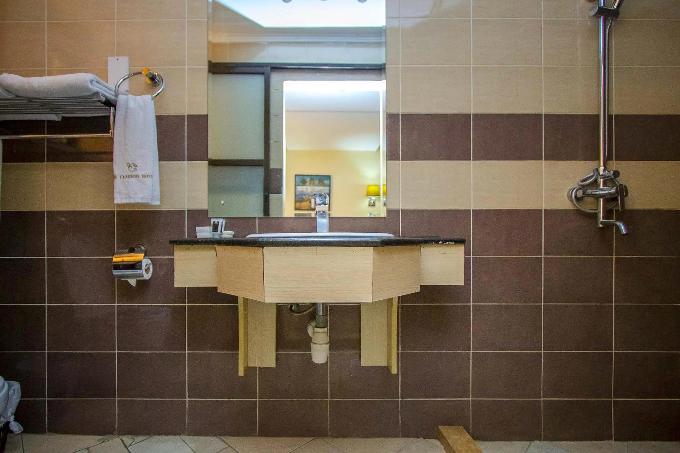 Bathroom in The Clarion Hotel