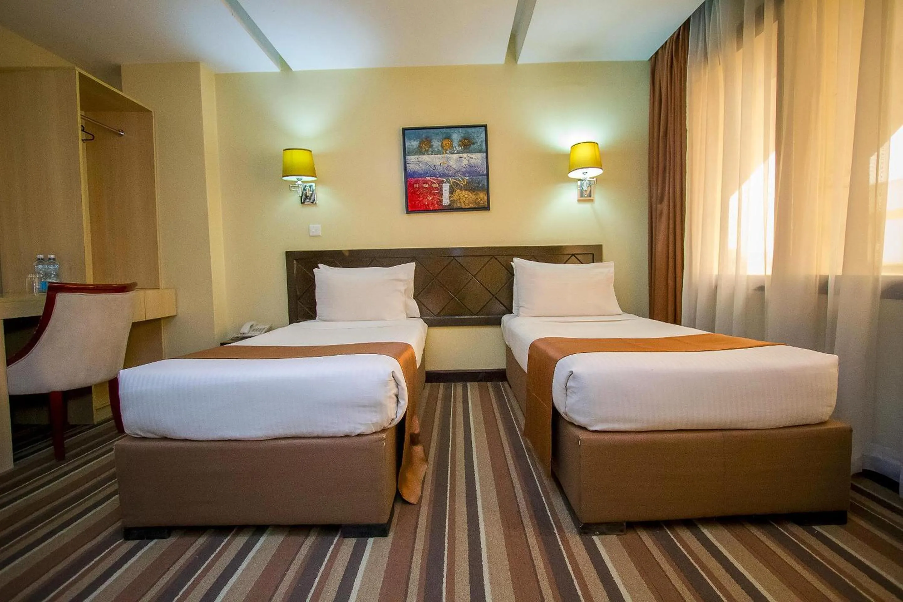 Bedroom, Bed in The Clarion Hotel