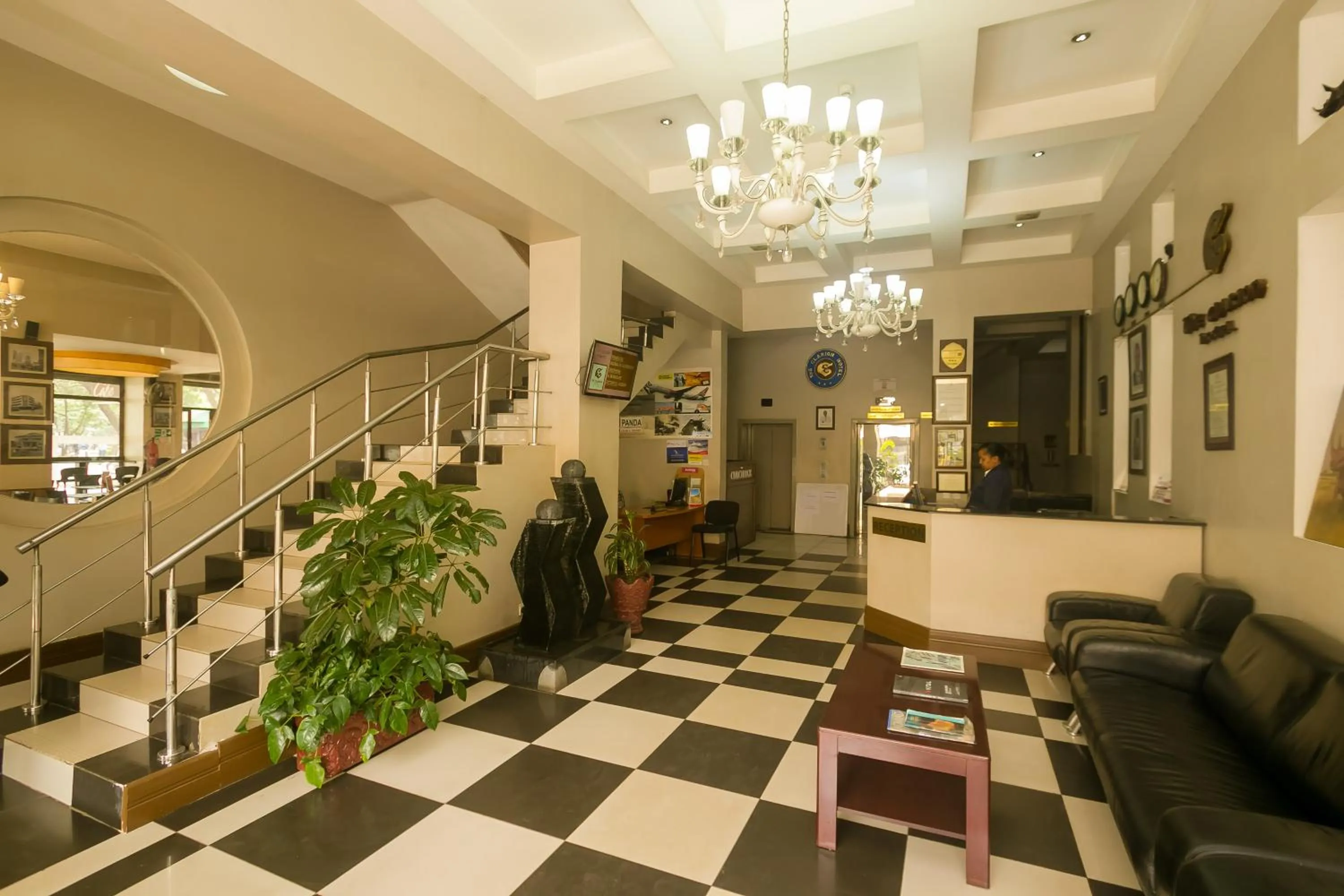 Lobby or reception in The Clarion Hotel
