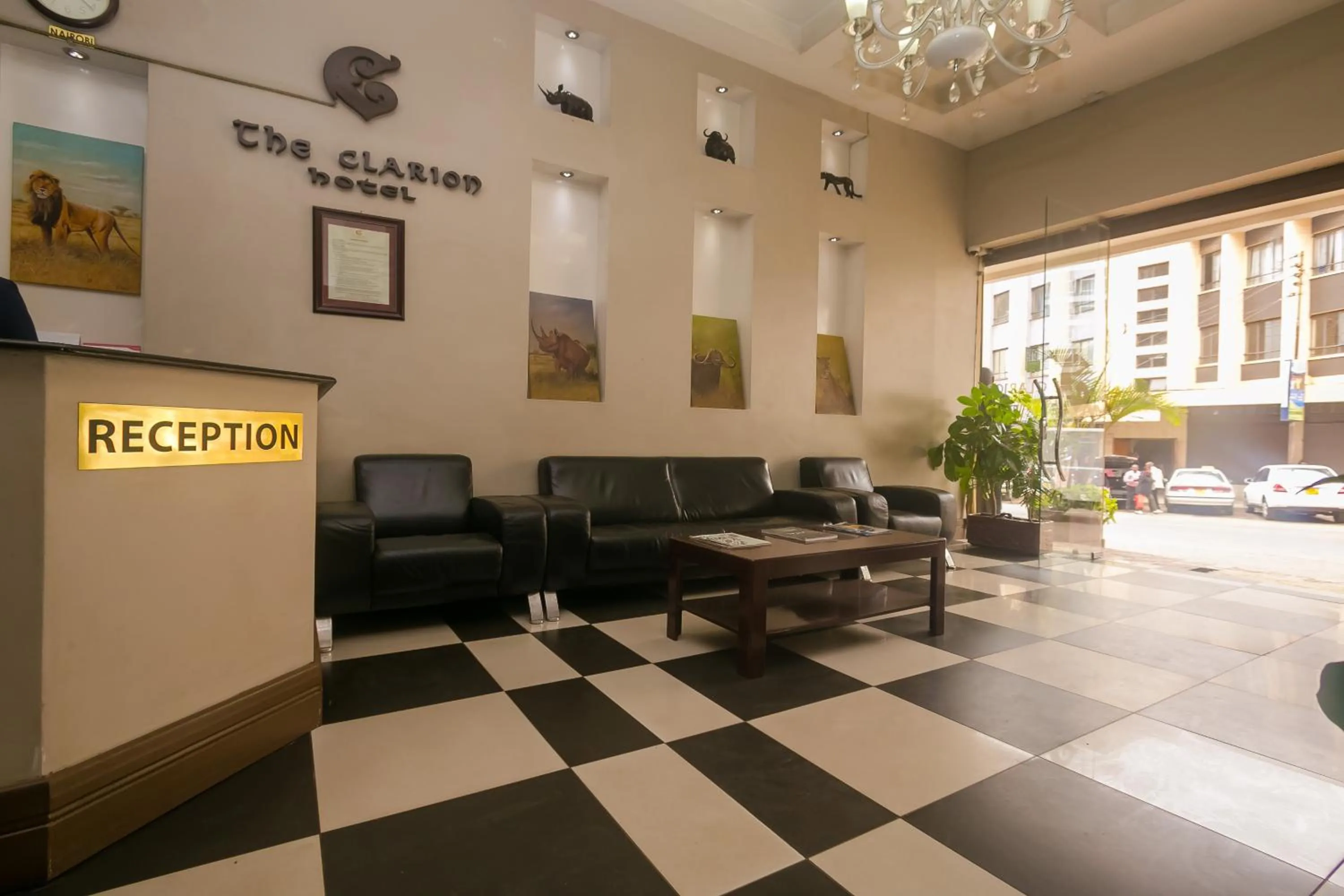Lobby or reception in The Clarion Hotel