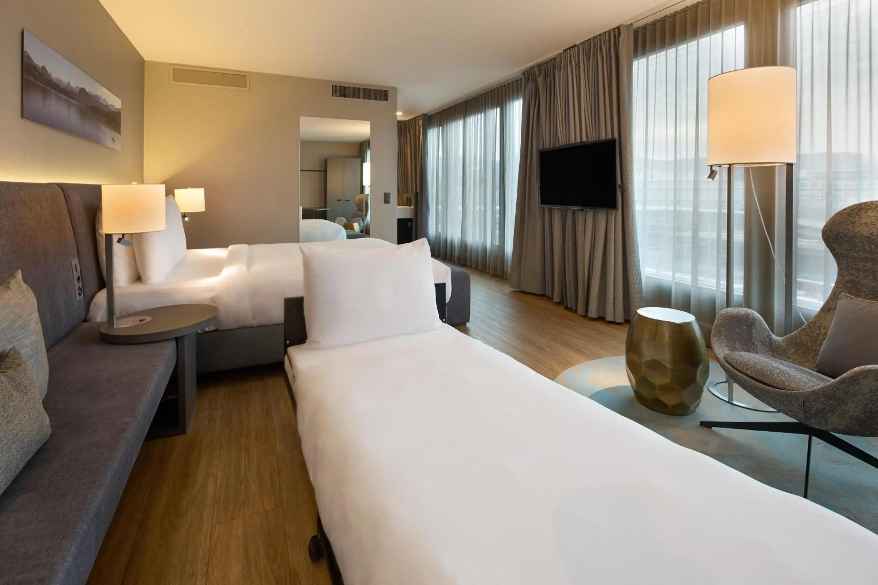 Bedroom, Bed in Radisson Blu Hotel, Lucerne Bedroom, Bed in Radisson Blu Hotel, Lucerne