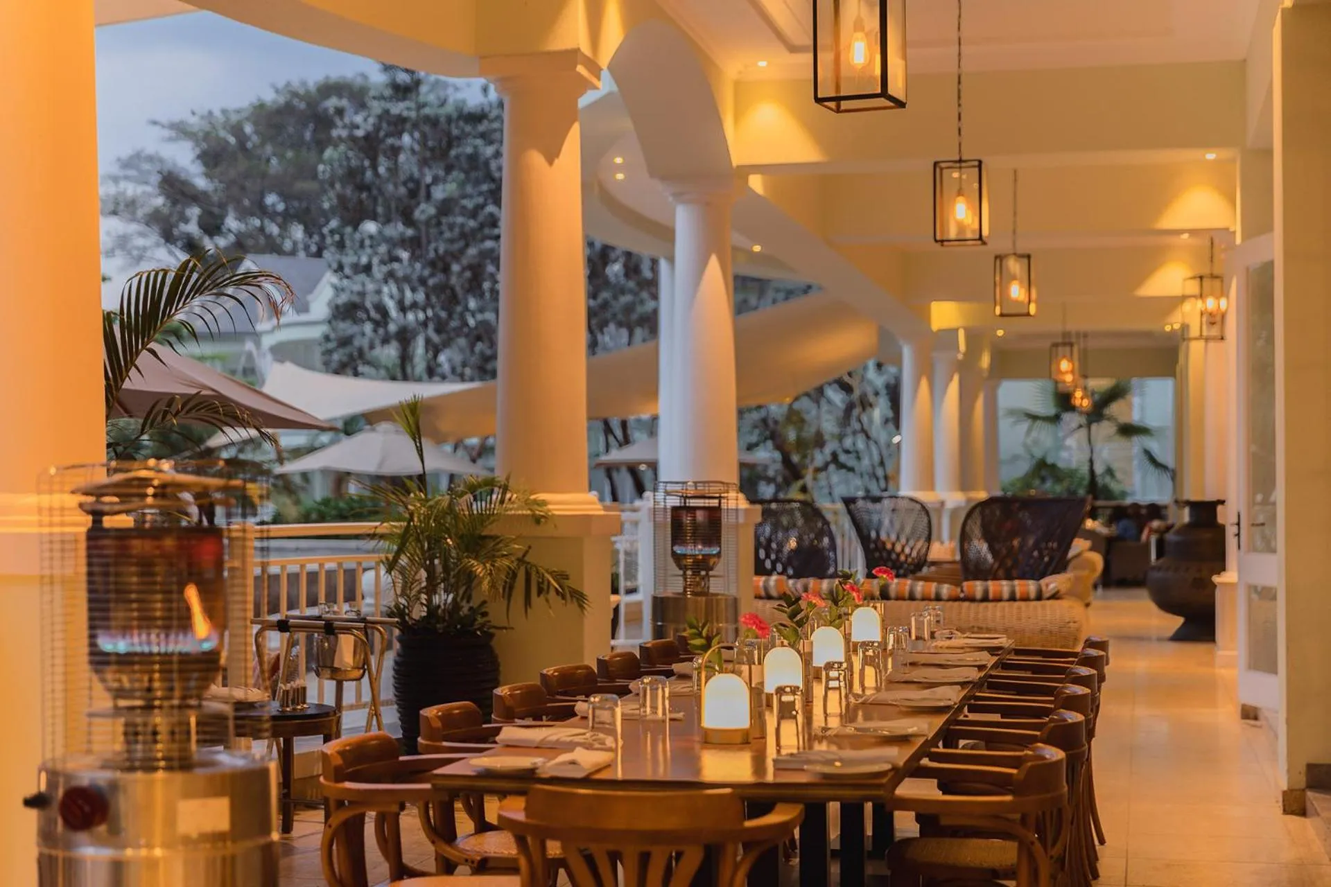 Dining area in Hemingways Nairobi