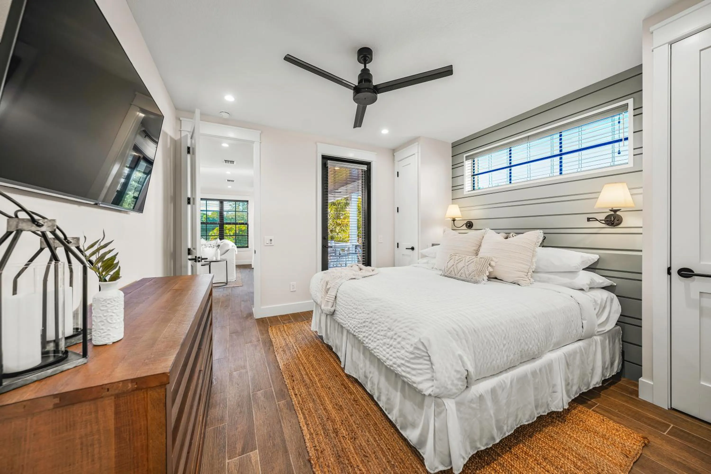 Bed in Crescent Beach House