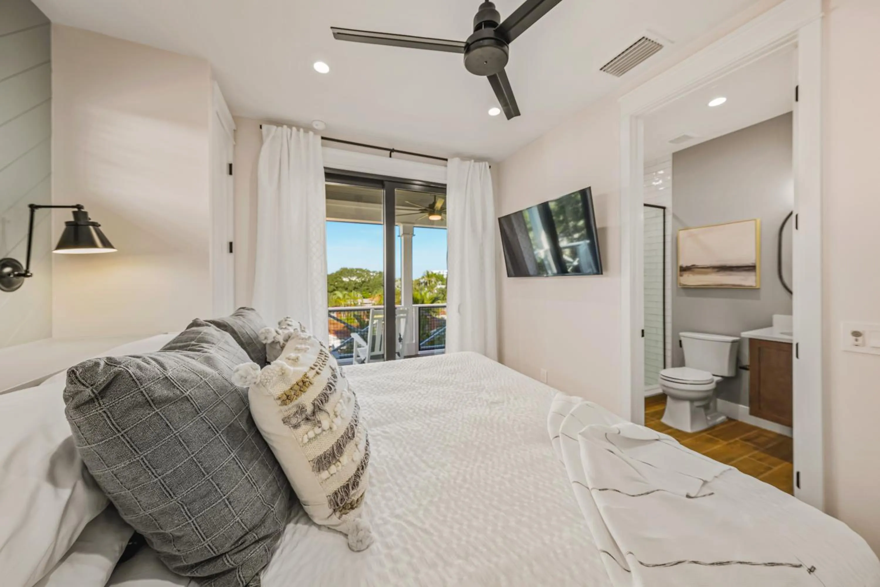 Bed in Crescent Beach House