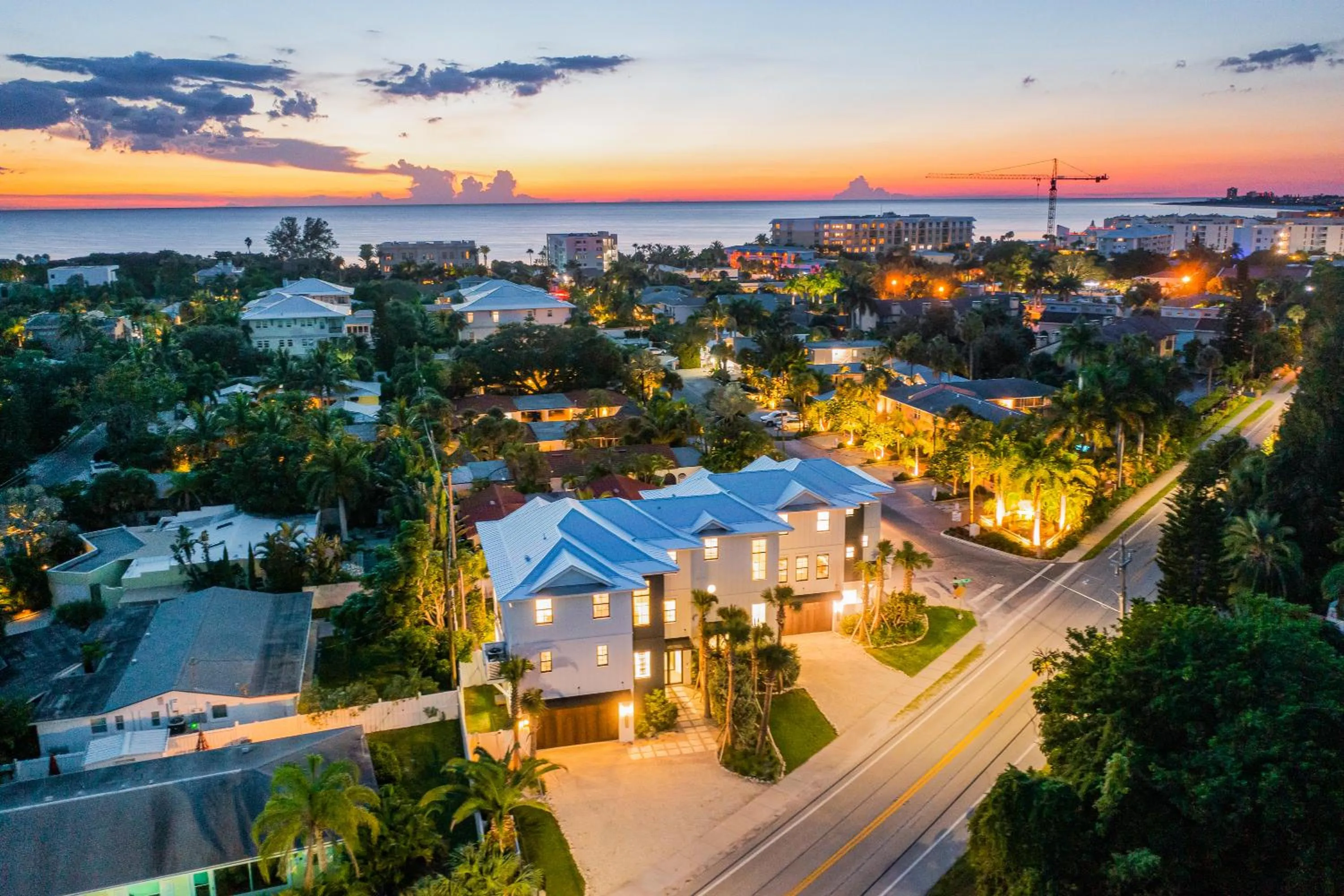 Bird's eye view in Crescent Beach House